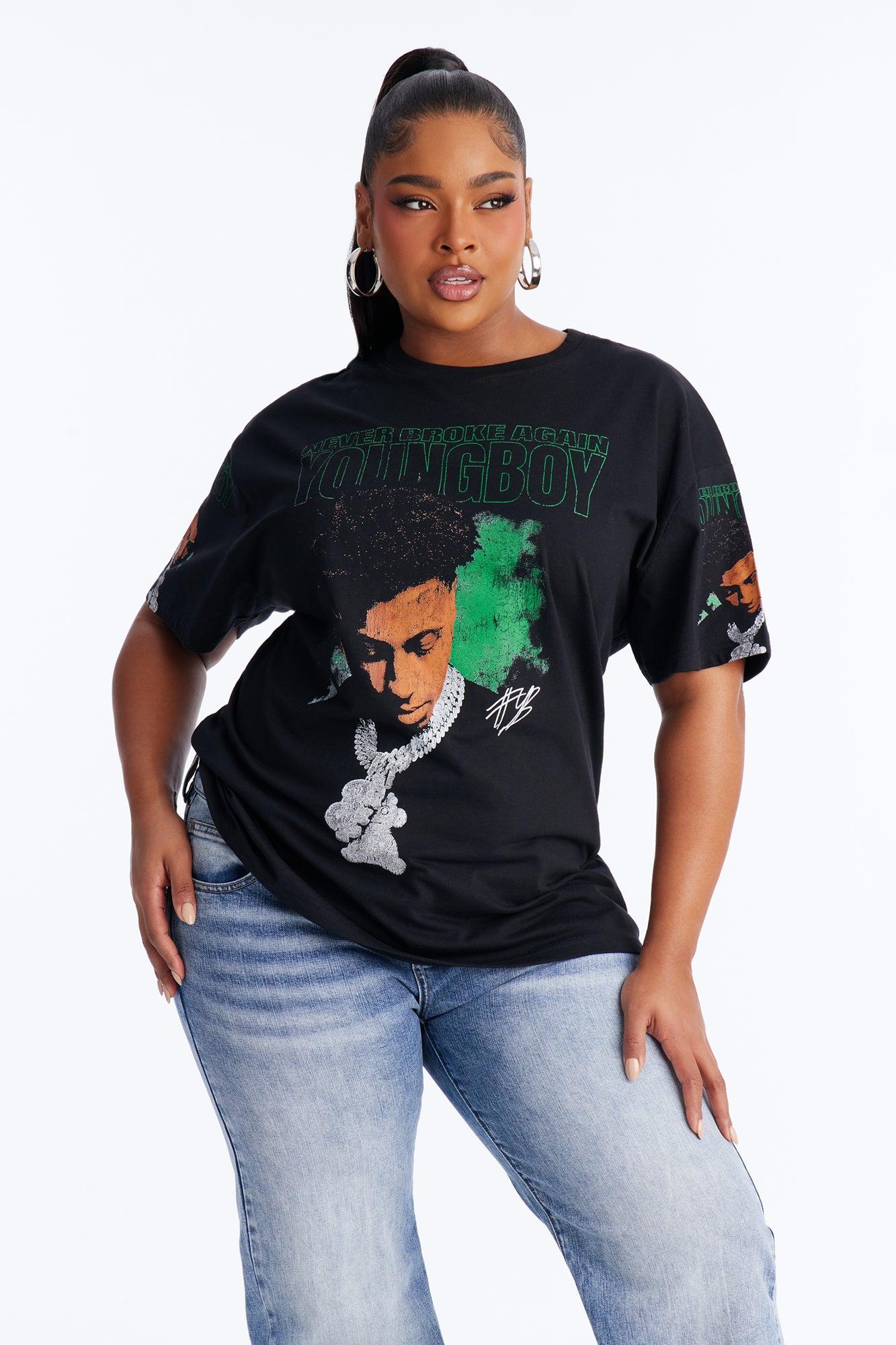 NBA Youngboy Big Chain Tee - Black Female Product Image
