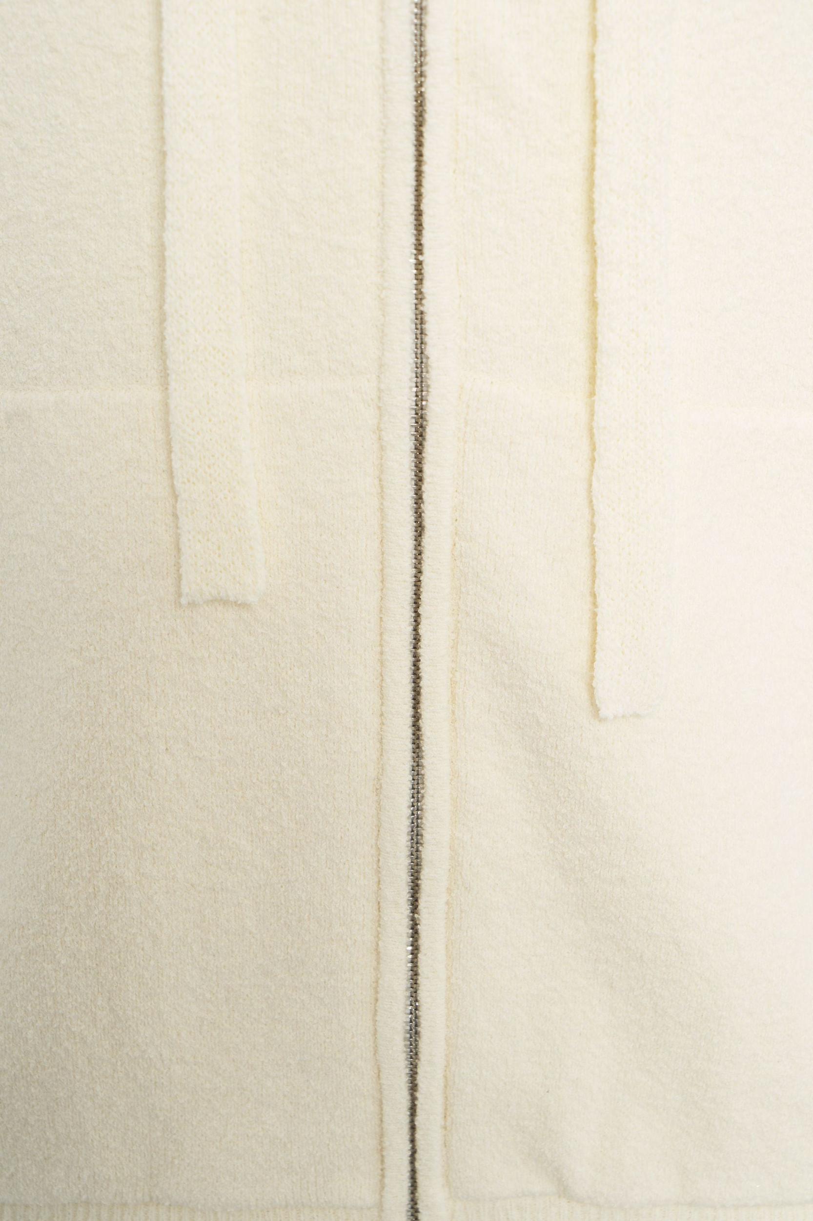 Terry cloth hoodie with zip Product Image