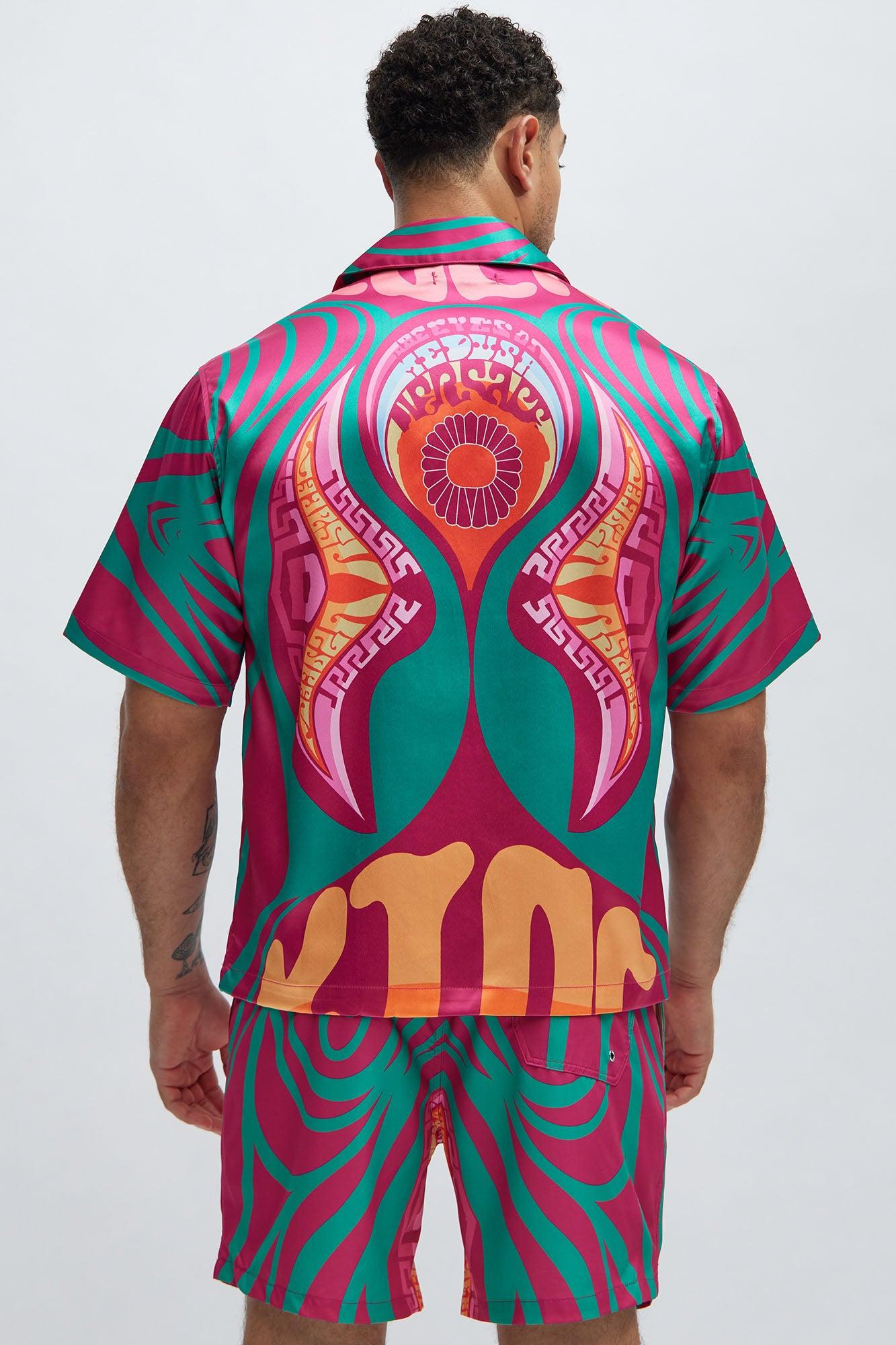 Eyes On Medusa Shirt - Fuchsia/combo Product Image