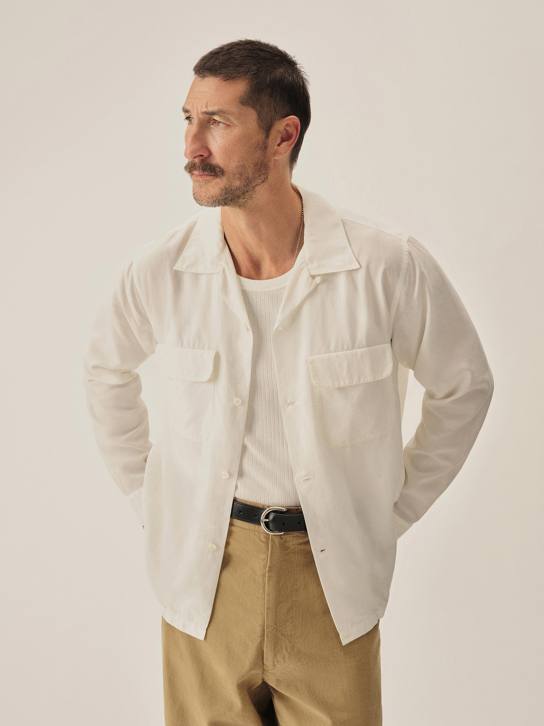 White Casita Camp Shirt Product Image