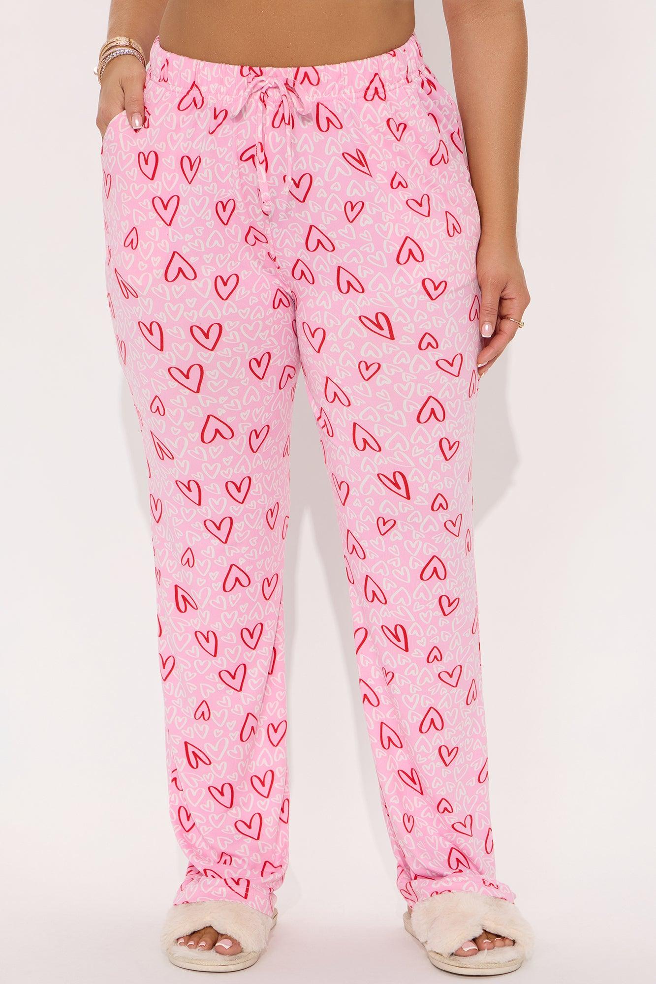Wild In Love PJ Pants - Pink Product Image