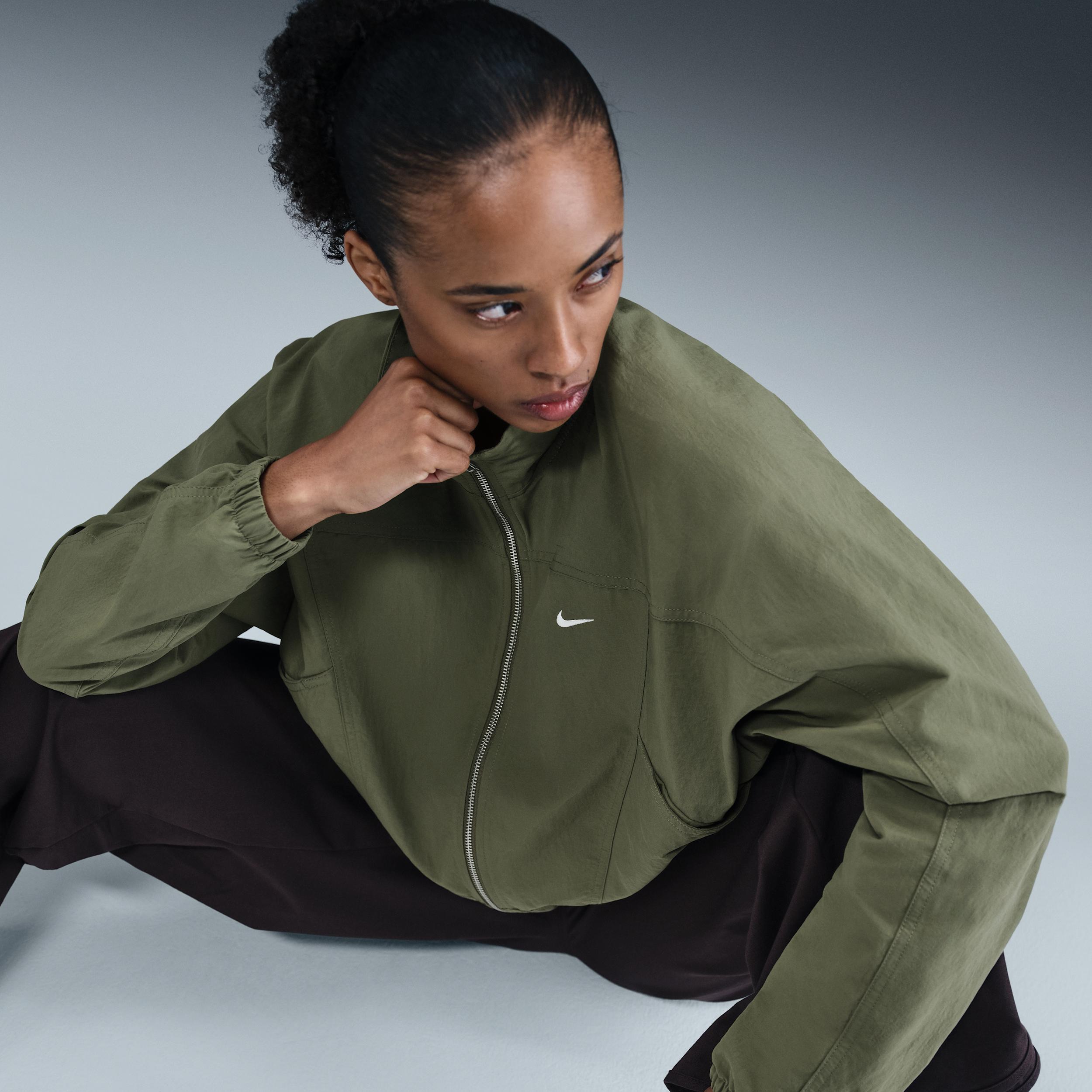 Womens Nike Sportswear Everything Wovens Oversized Repel UV Protection Jacket | HJ0999-222 Product Image