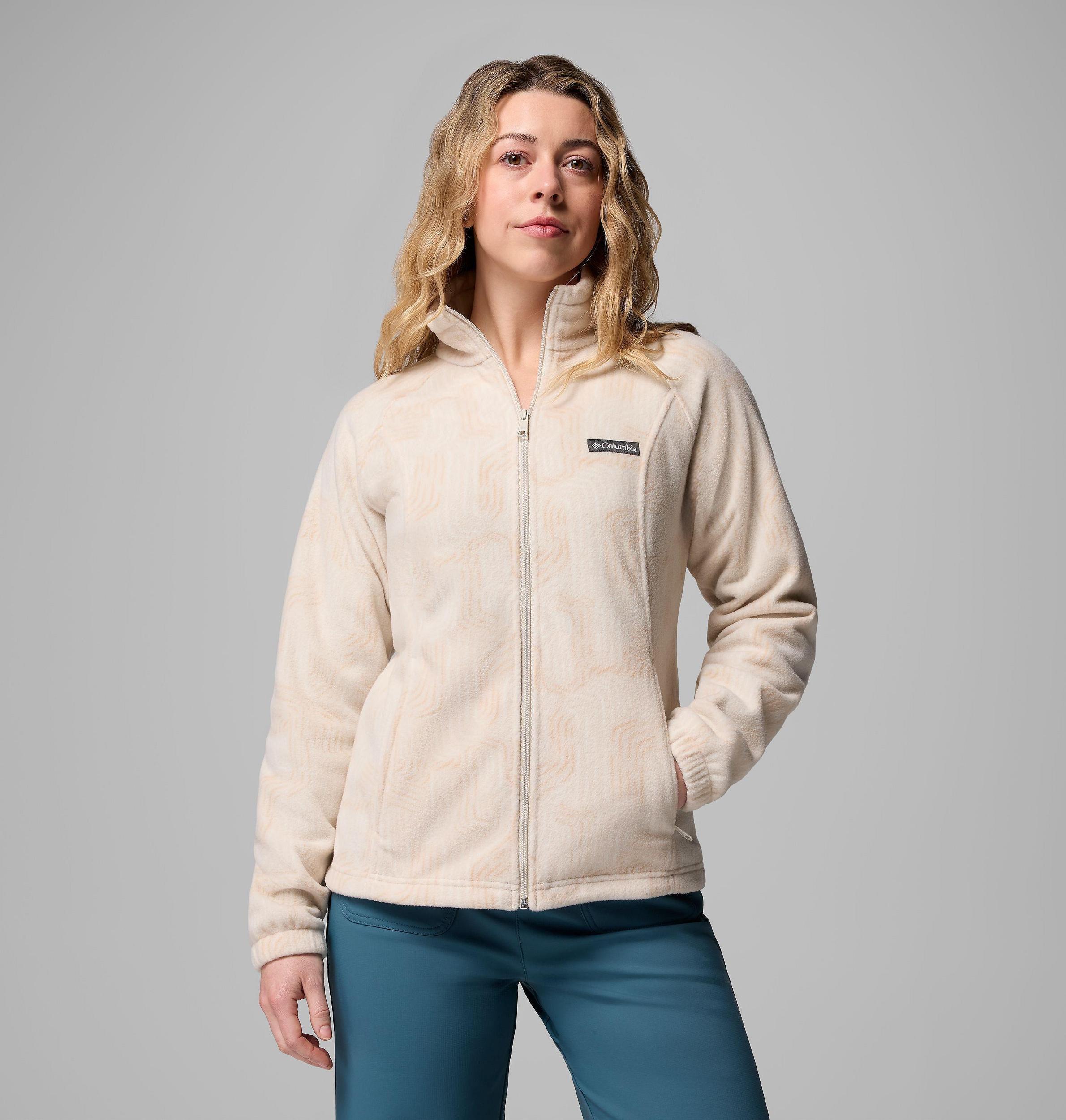 Columbia Womens Benton Springs Printed Full Zip Fleece Jacket- Product Image