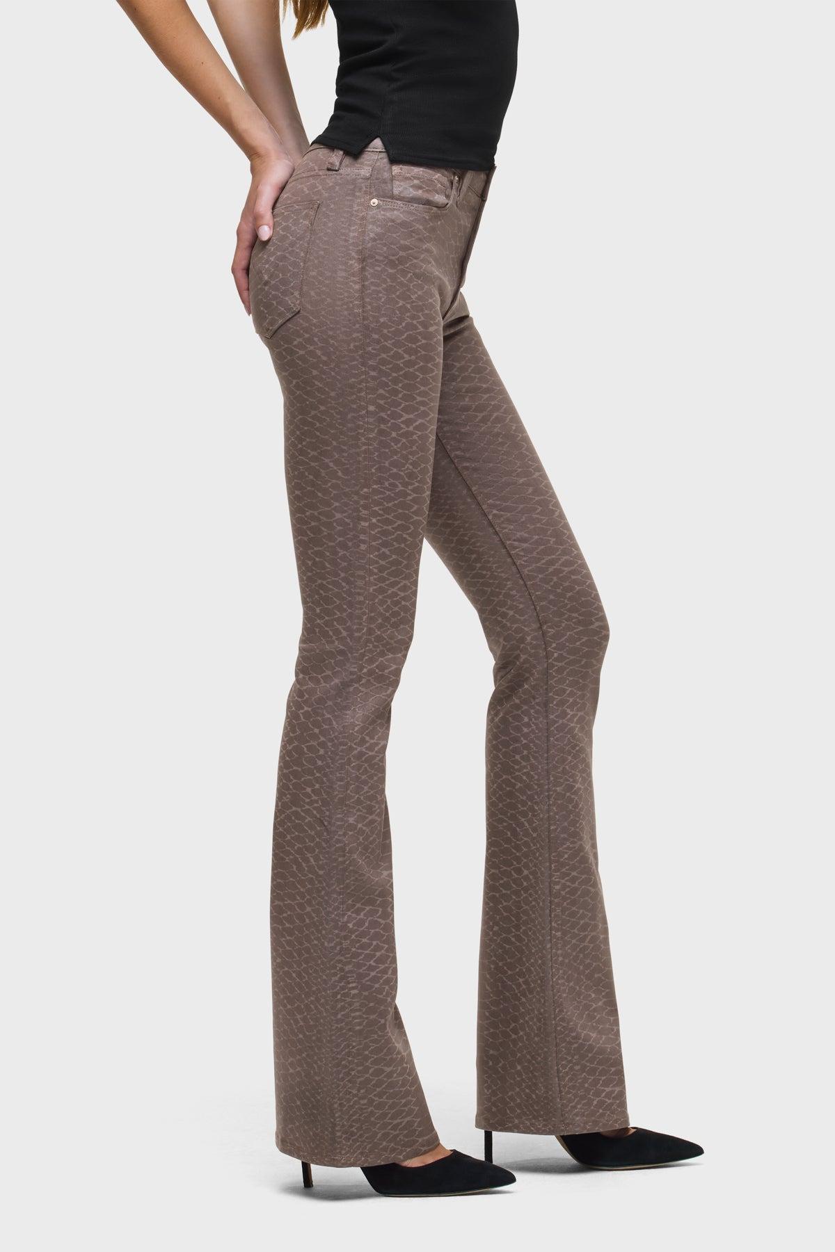 Barbara Snake Print High-Rise Bootcut Female Product Image