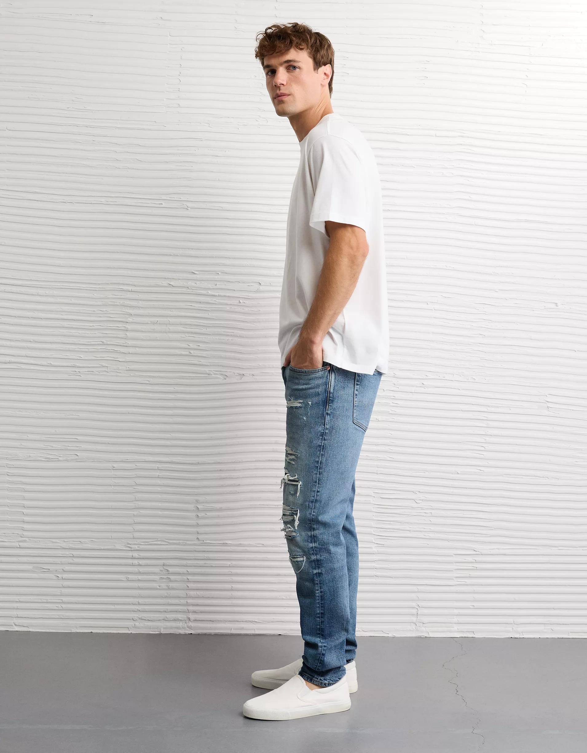 AE AirFlex+ TENCEL™ Fibers Patched Athletic Fit Jean Product Image