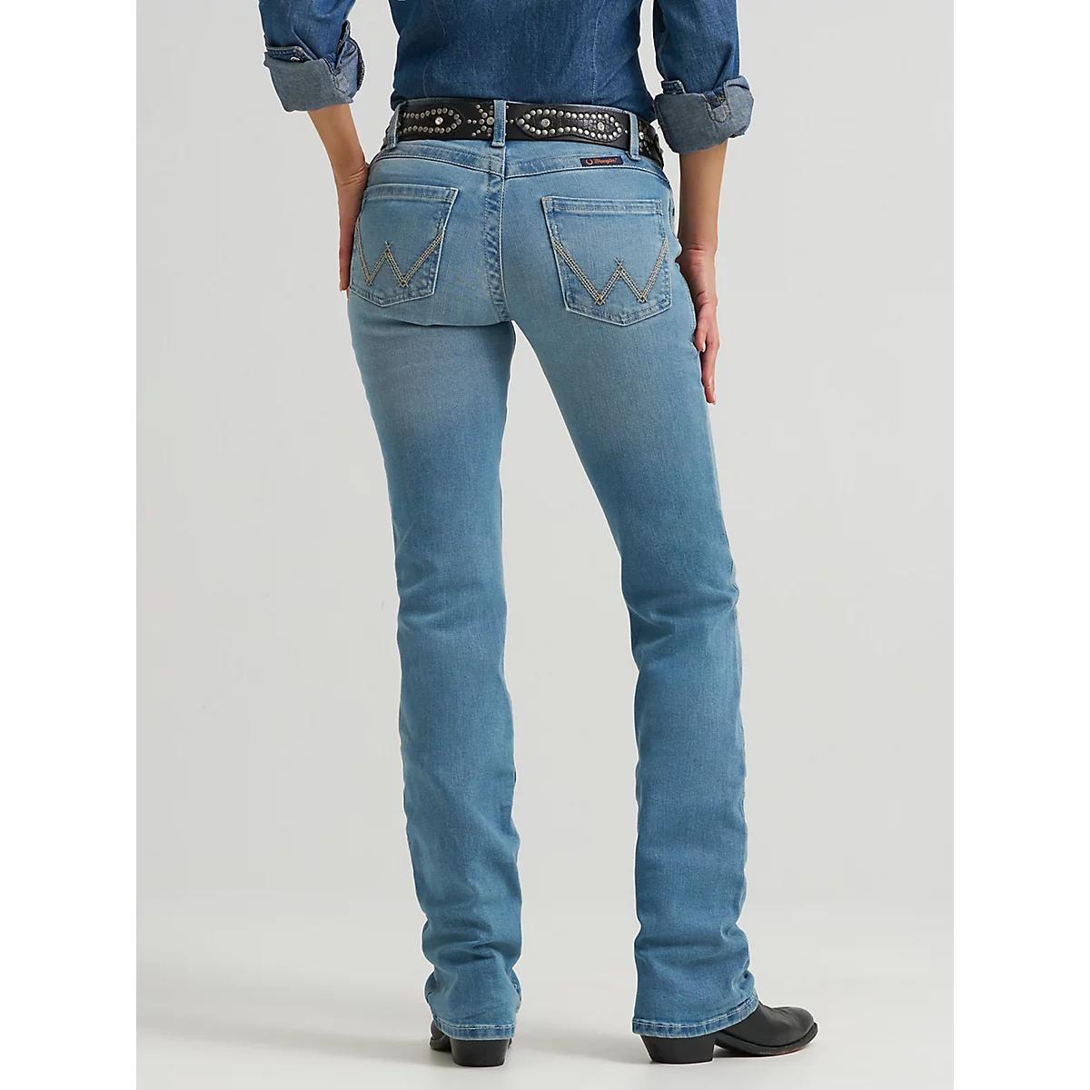 Women's Wrangler® Ultimate Riding Jean Willow Mid-Rise Bootcut in Light Wash Product Image