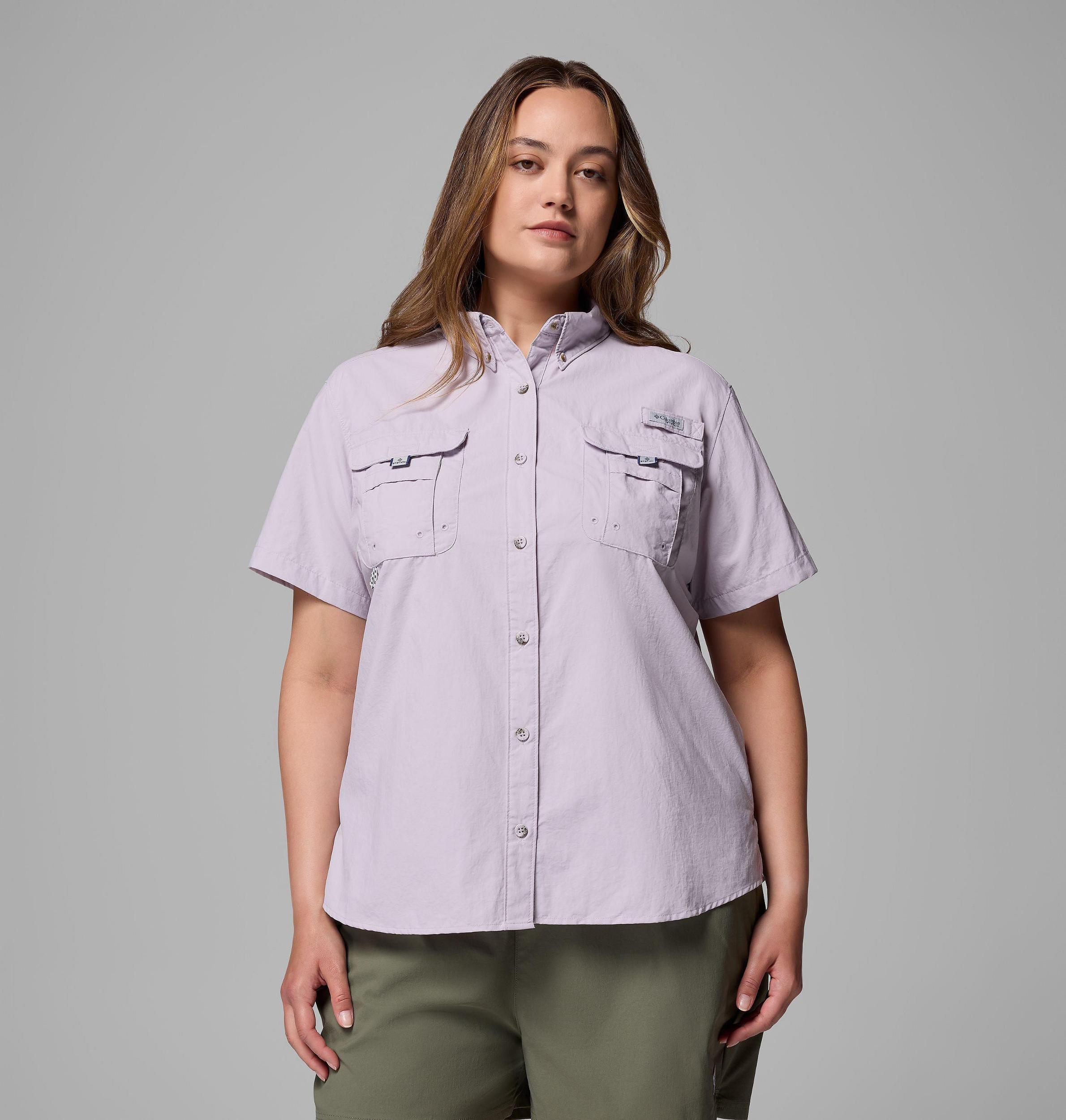 Columbia Womens PFG Bahama Short Sleeve Shirt - Plus Size- Product Image