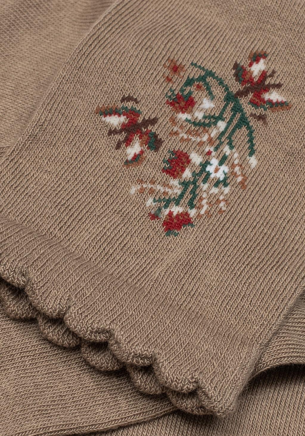 Lilia Embroidered Floral Socks Product Image