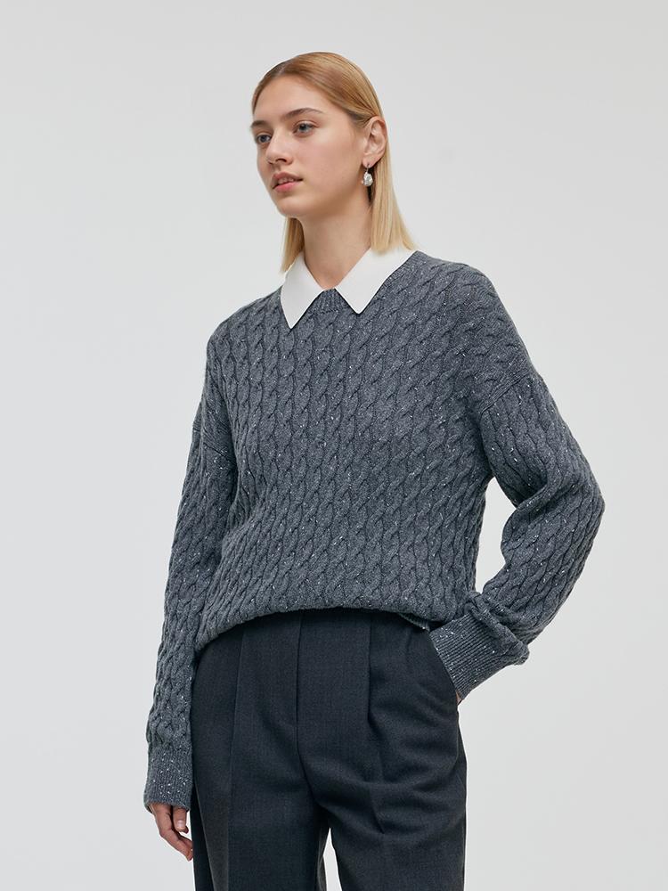 Wool And Cashmere Women Sweater Product Image