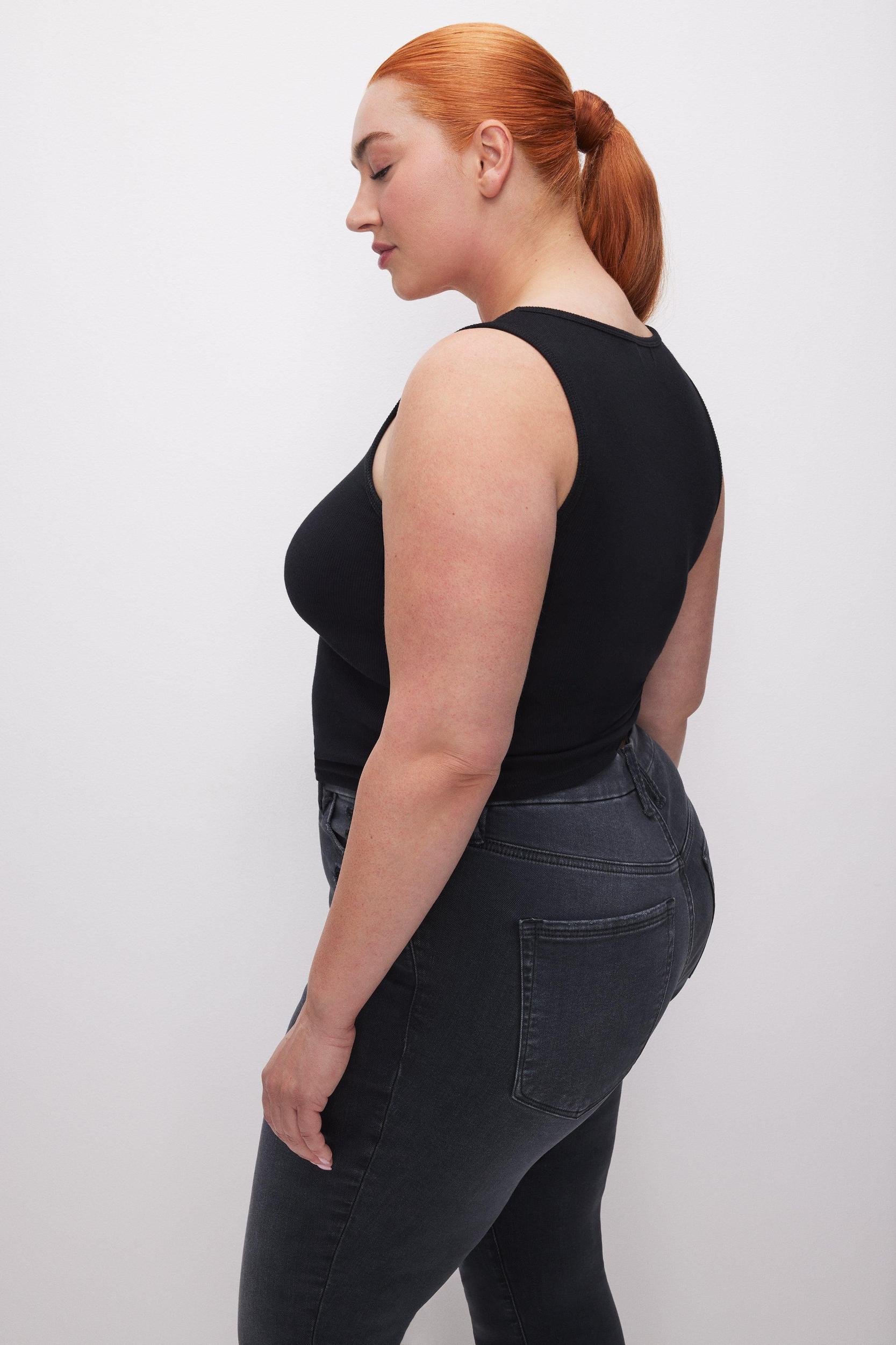 MICRO RIB TANK TOP | BLACK001 Product Image