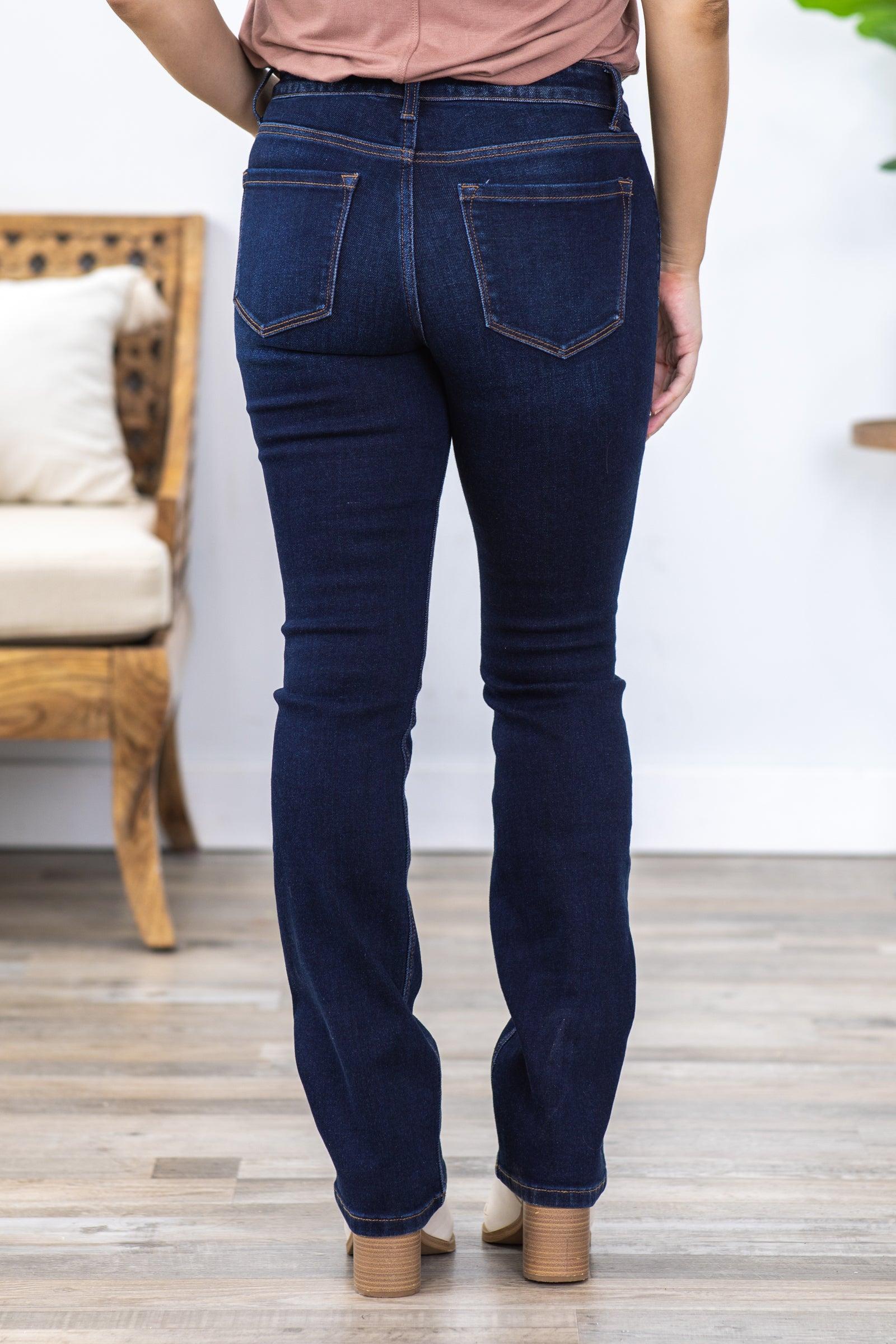 Vervet Dark Mid Rise Bootcut Jeans Product Image