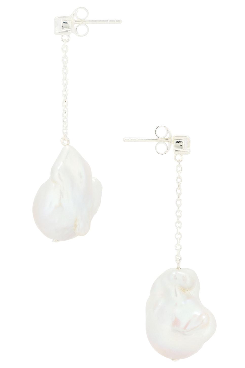 Baroque Pearl & Cz Earrings Product Image