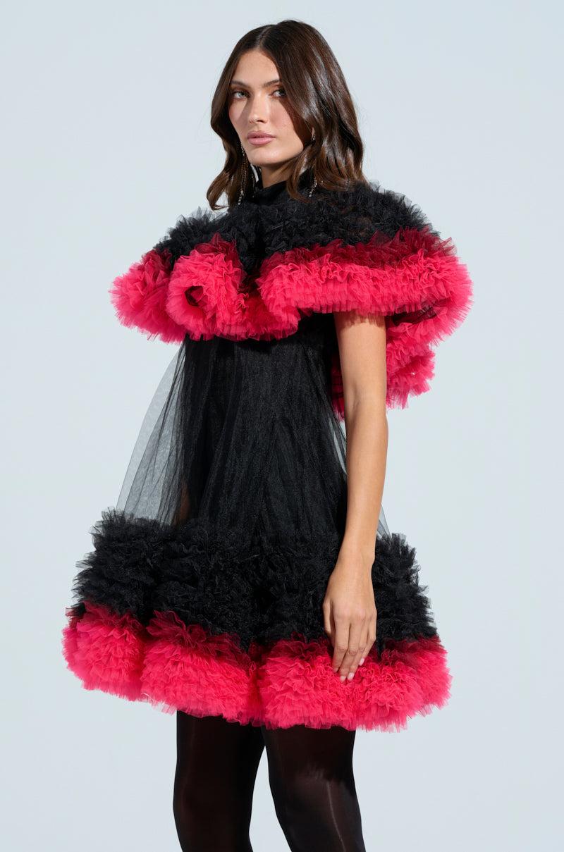 ONLY ME OMBRE TULLE MINI DRESS Product Image