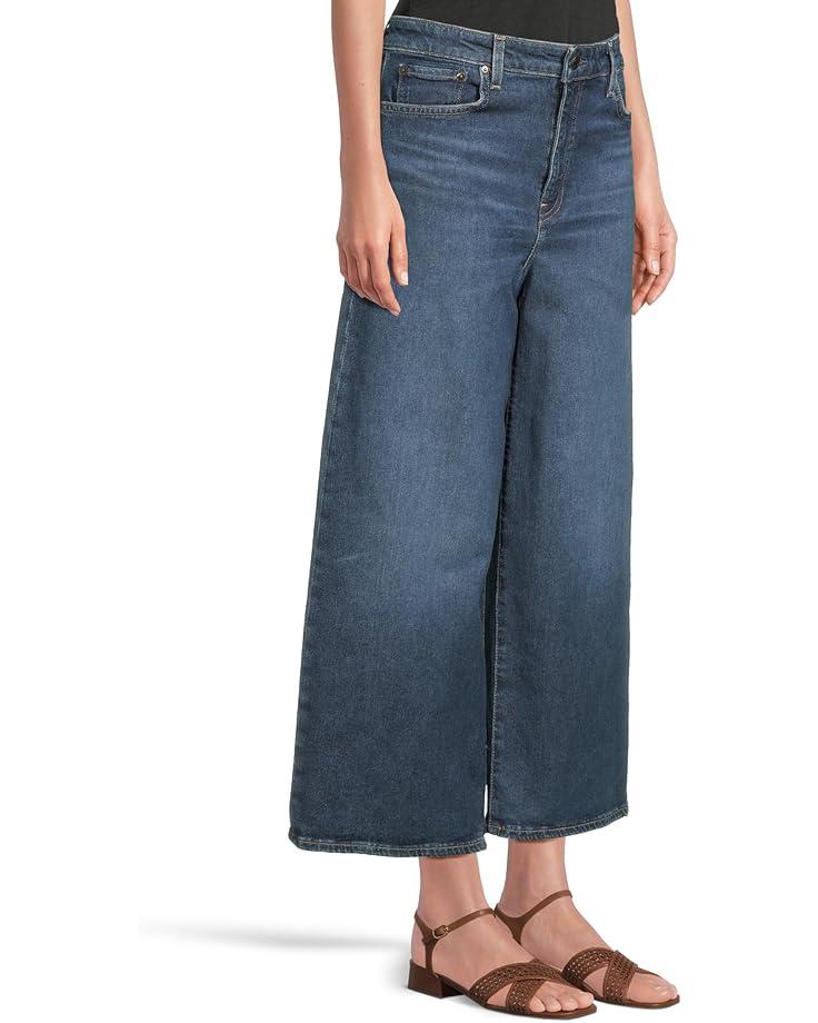 Women's Lauren Ralph Lauren Petite High-Rise Wide-leg Cropped Jean Product Image