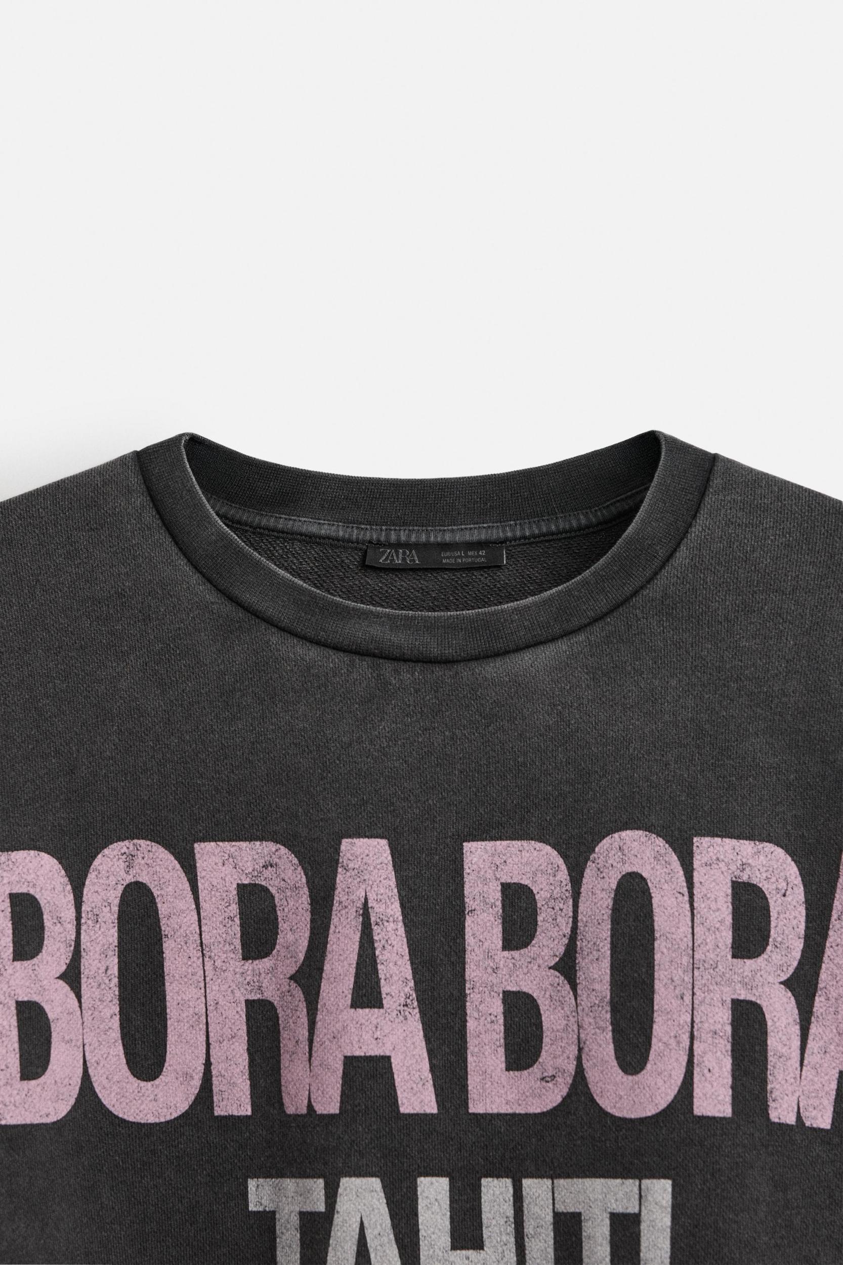 TEXT WASHED SWEATSHIRT Product Image