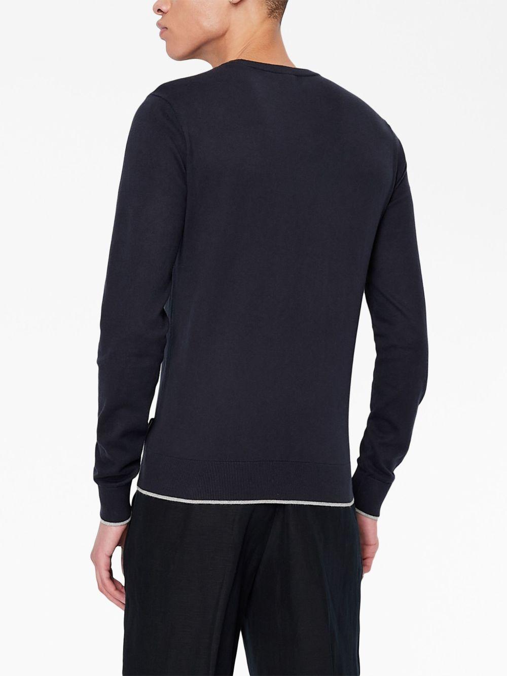 logo-embroidered knitted jumper Product Image