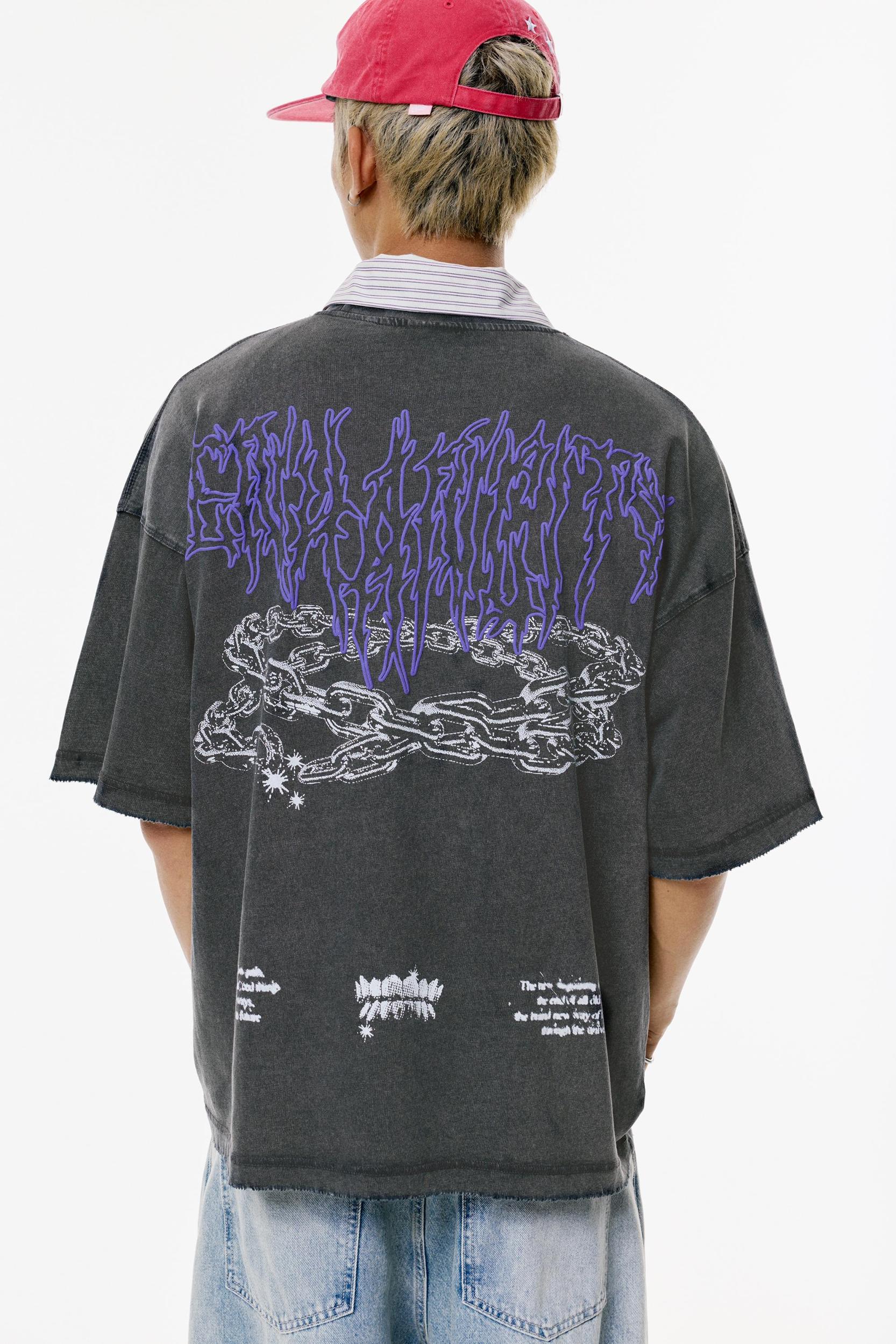 STWD T-shirt with chain print Product Image