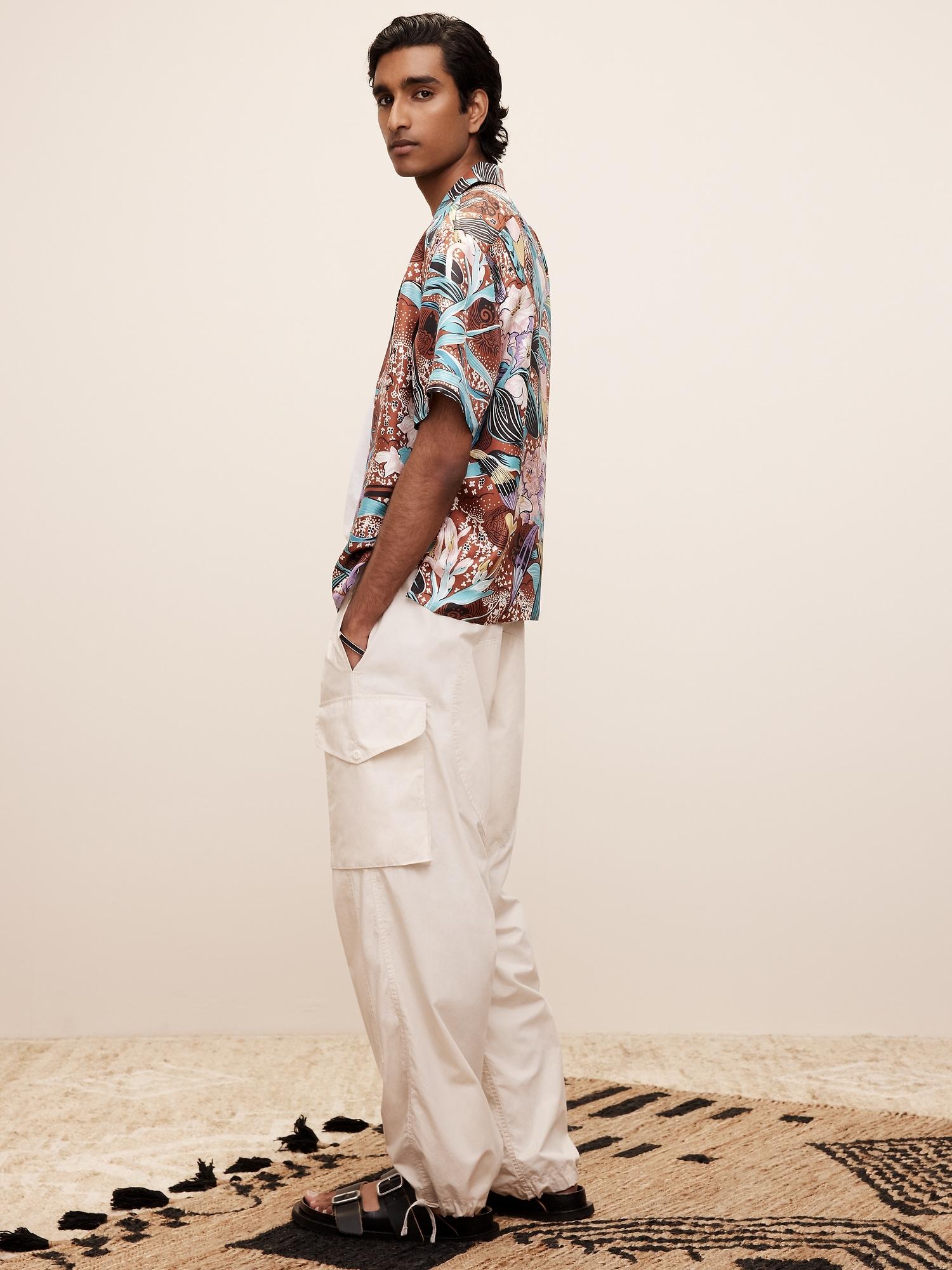 The White Lotus Relaxed Poplin Cargo Pants Product Image