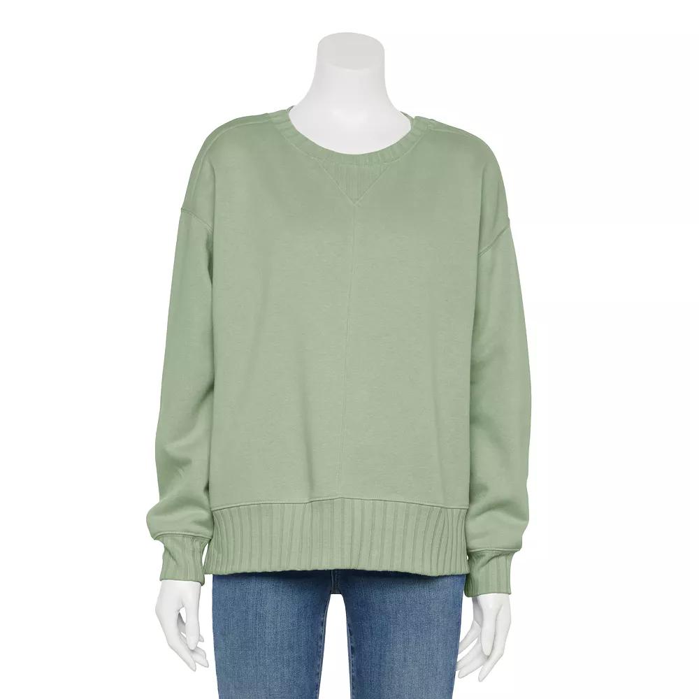Women's Sonoma Goods For Life® Adaptive Crewneck Sweatshirt, Size: XXL, Madri Green Product Image
