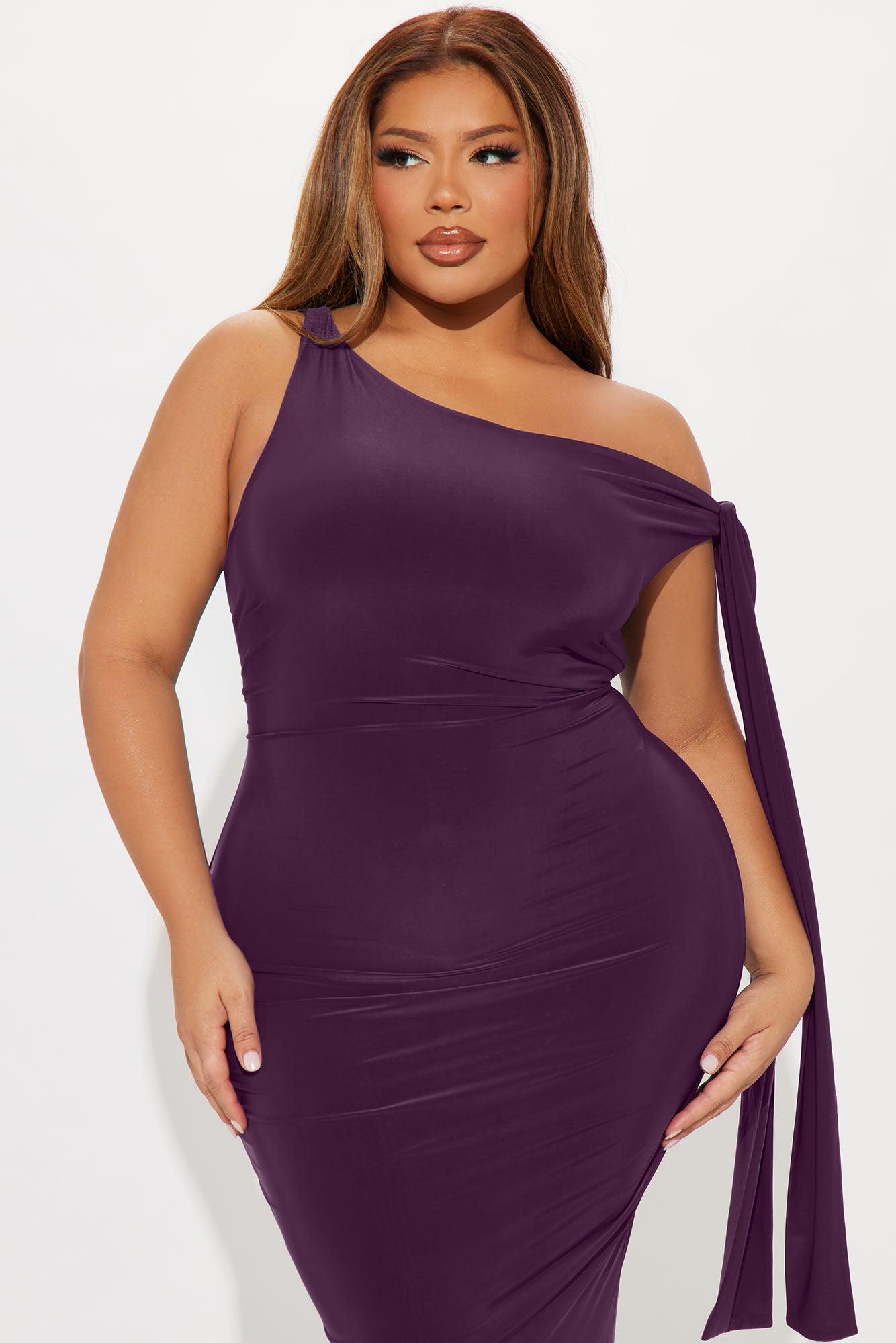 Olympia Twist One Shoulder Midi Dress - Red Female Product Image