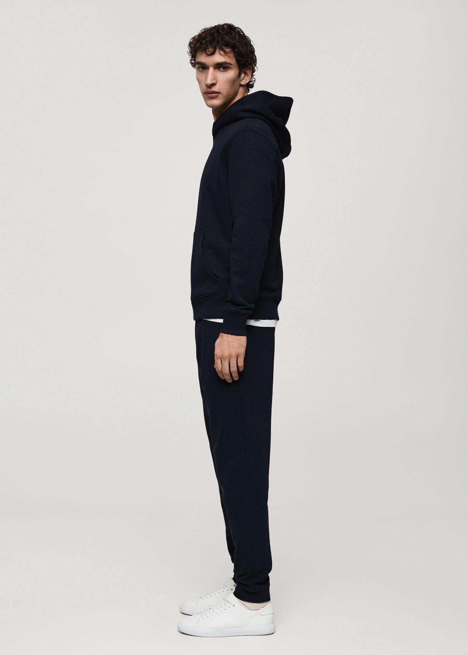 Brushed joggers with elastic waistband - Men | MANGO USA Product Image