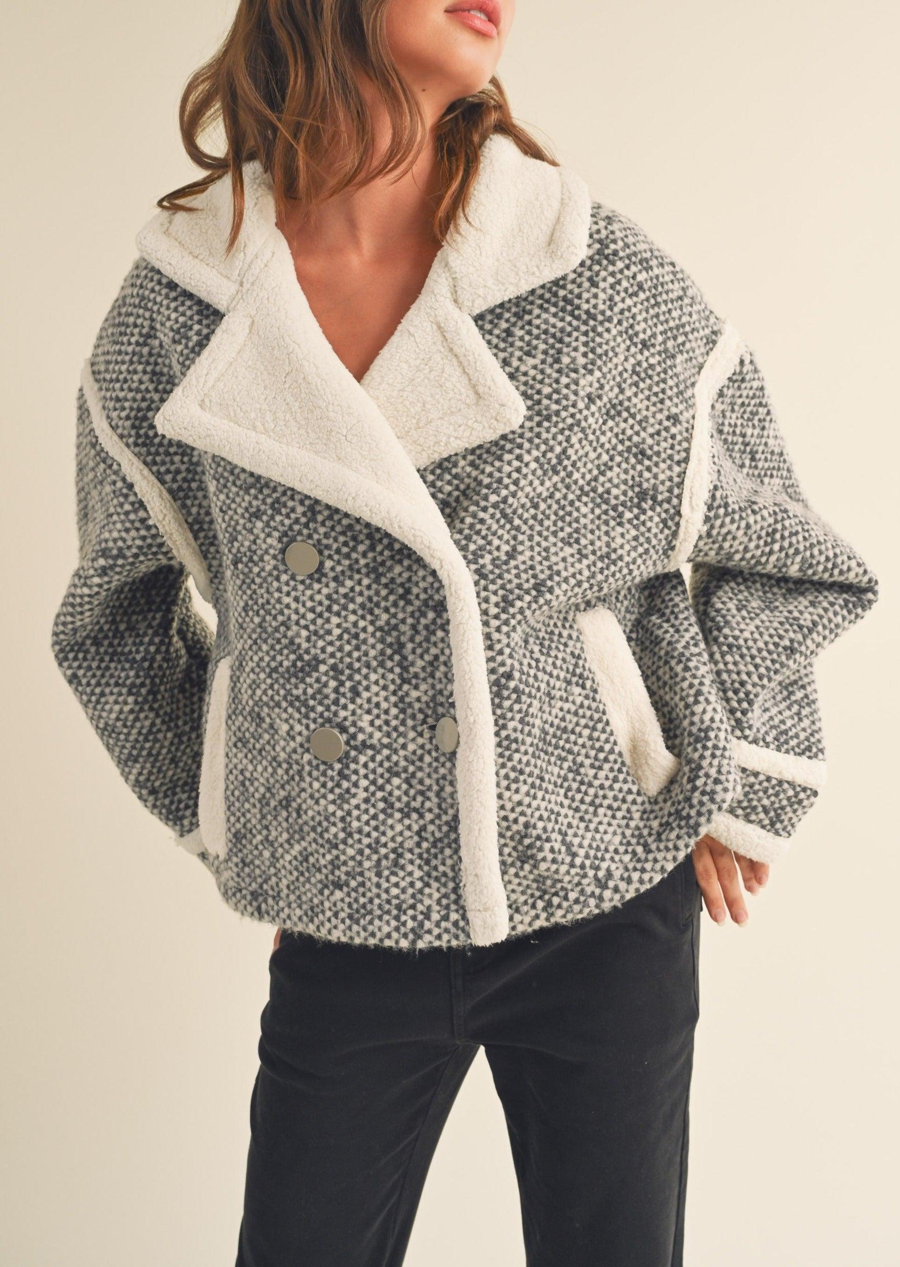 Retro Collar Sherpa Jacket Product Image