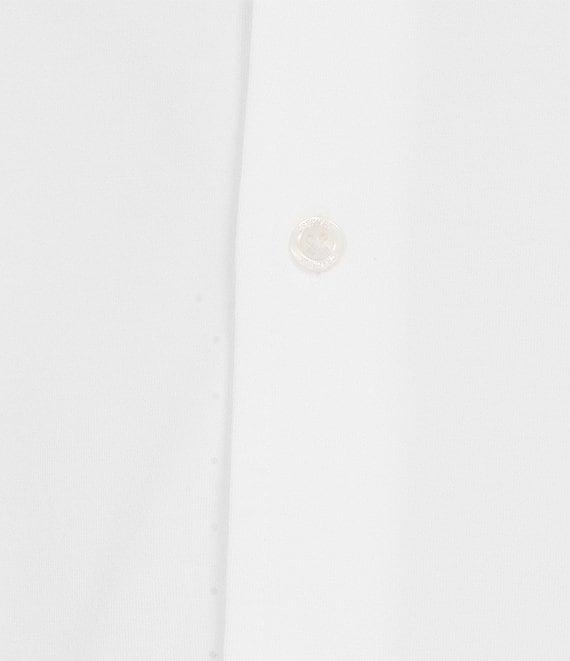 Cremieux Blue Label Stretch Jersey Solid Short Sleeve Coatfront Shirt Product Image