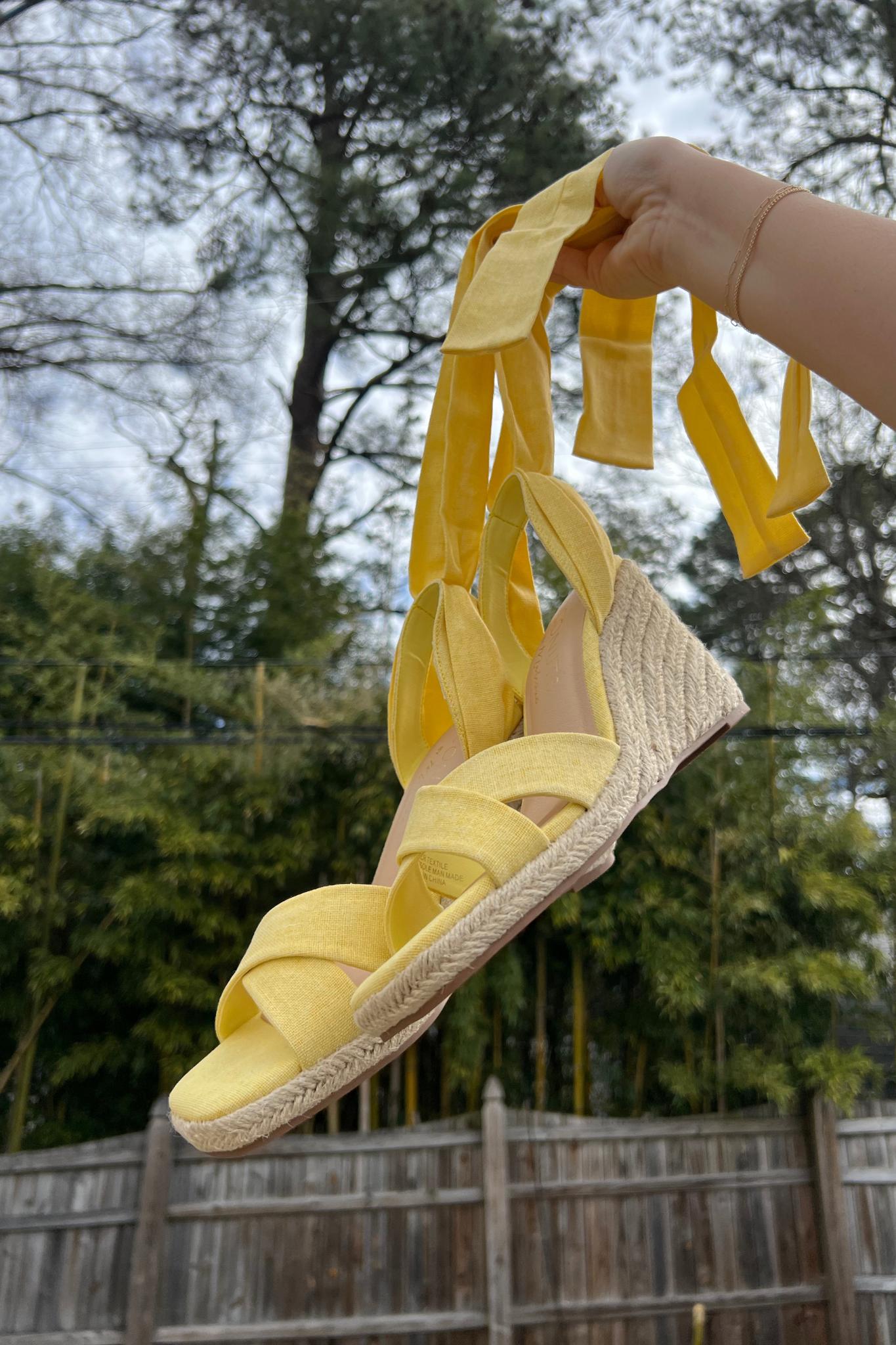 Bonaire Wedge Sandal - Yellow Product Image
