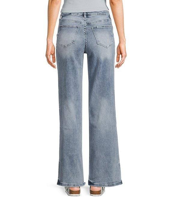 YMI Jeanswear Mid Rise Wide Leg Jeans Product Image