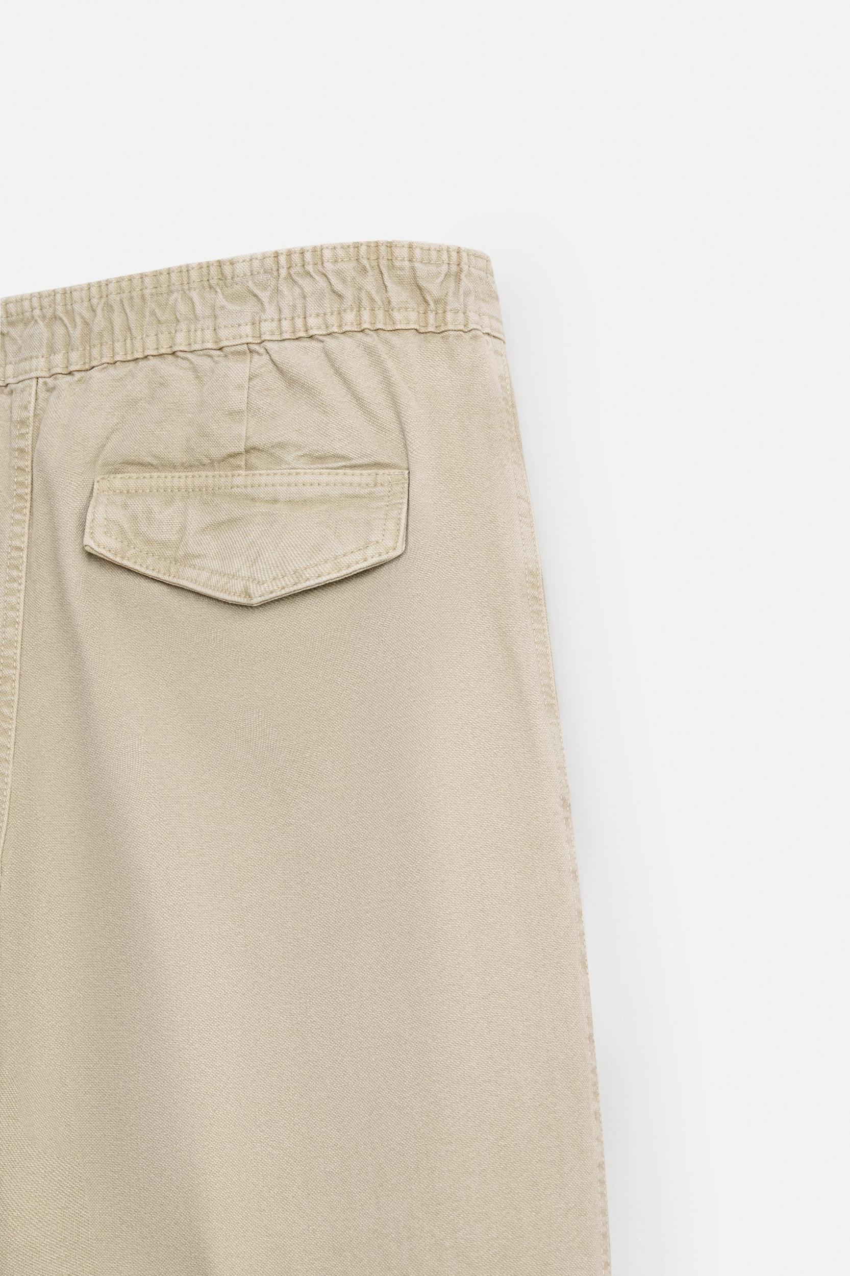 POCKET DENIM CARGO PANTS Product Image