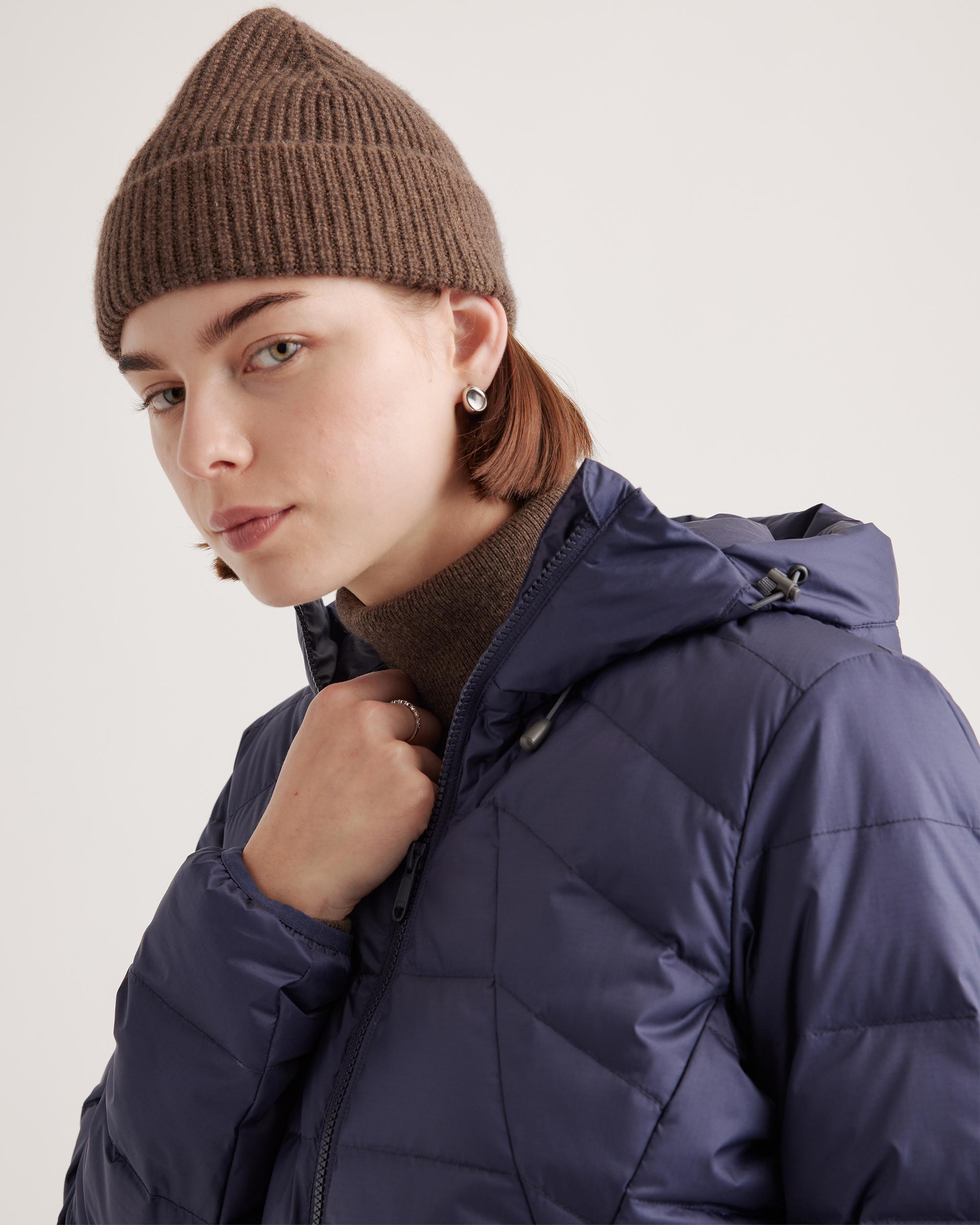 Quince | Women's Lightweight Down Packable Puffer Hooded Jacket Recycled Polyester Product Image