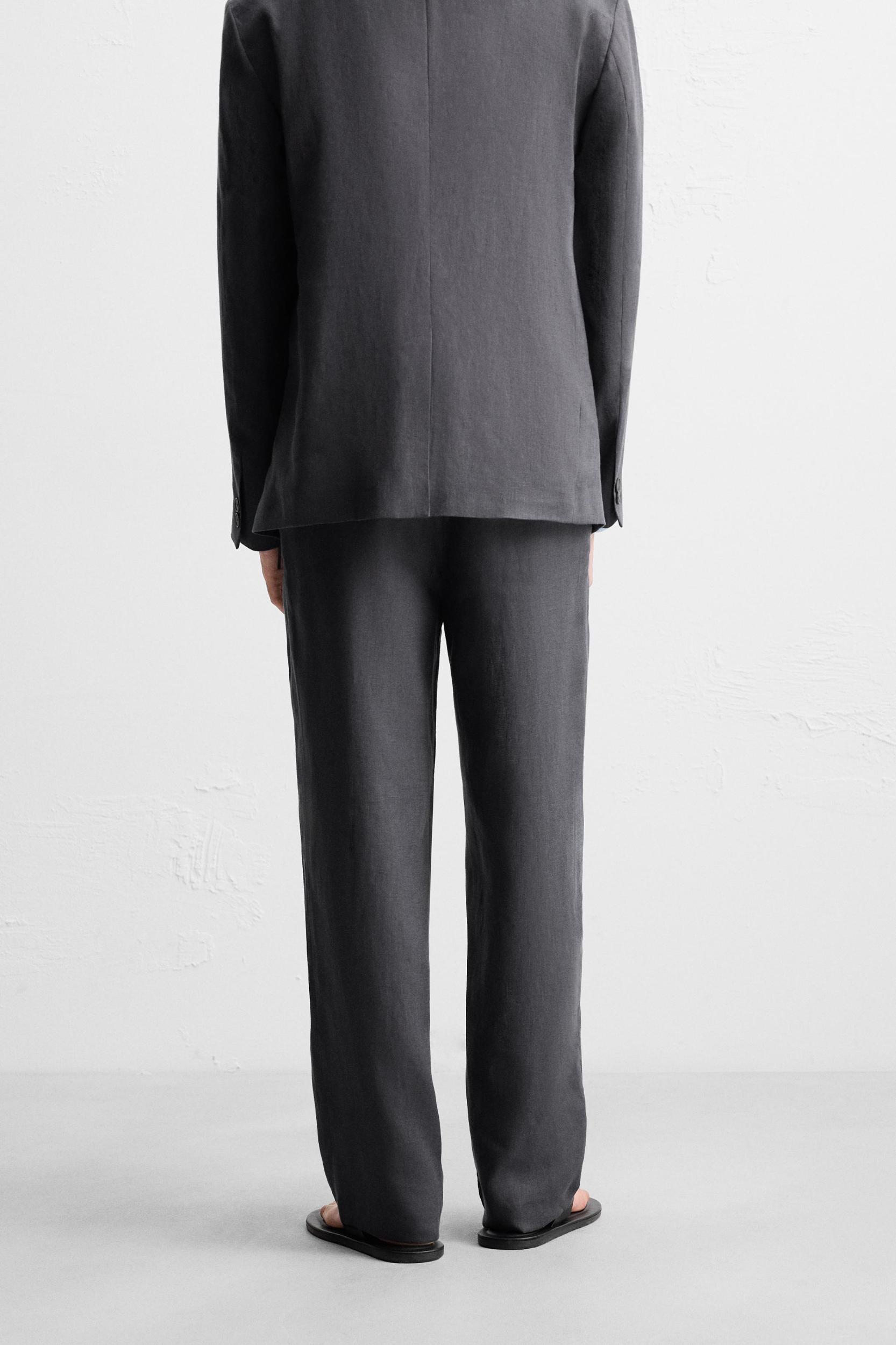 100% LINEN SUIT PANTS Product Image