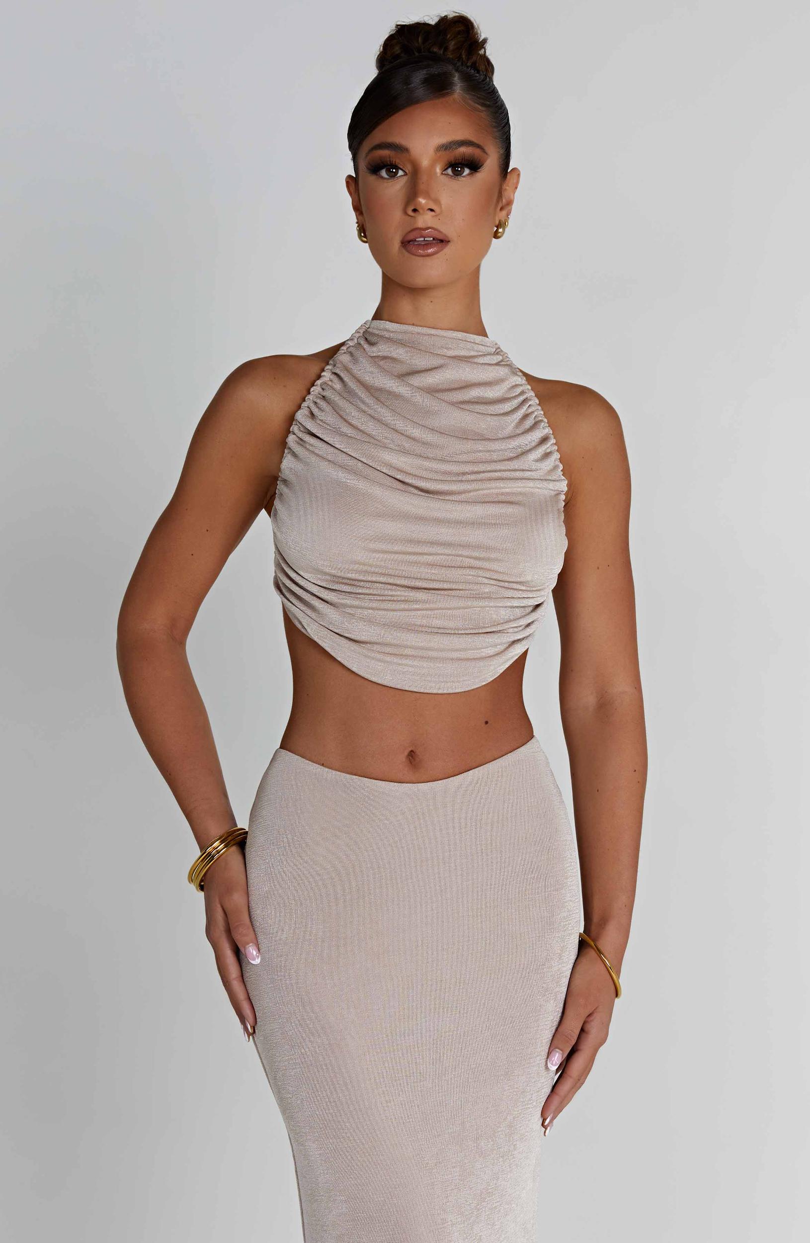Fifi Maxi Skirt - Champagne Product Image