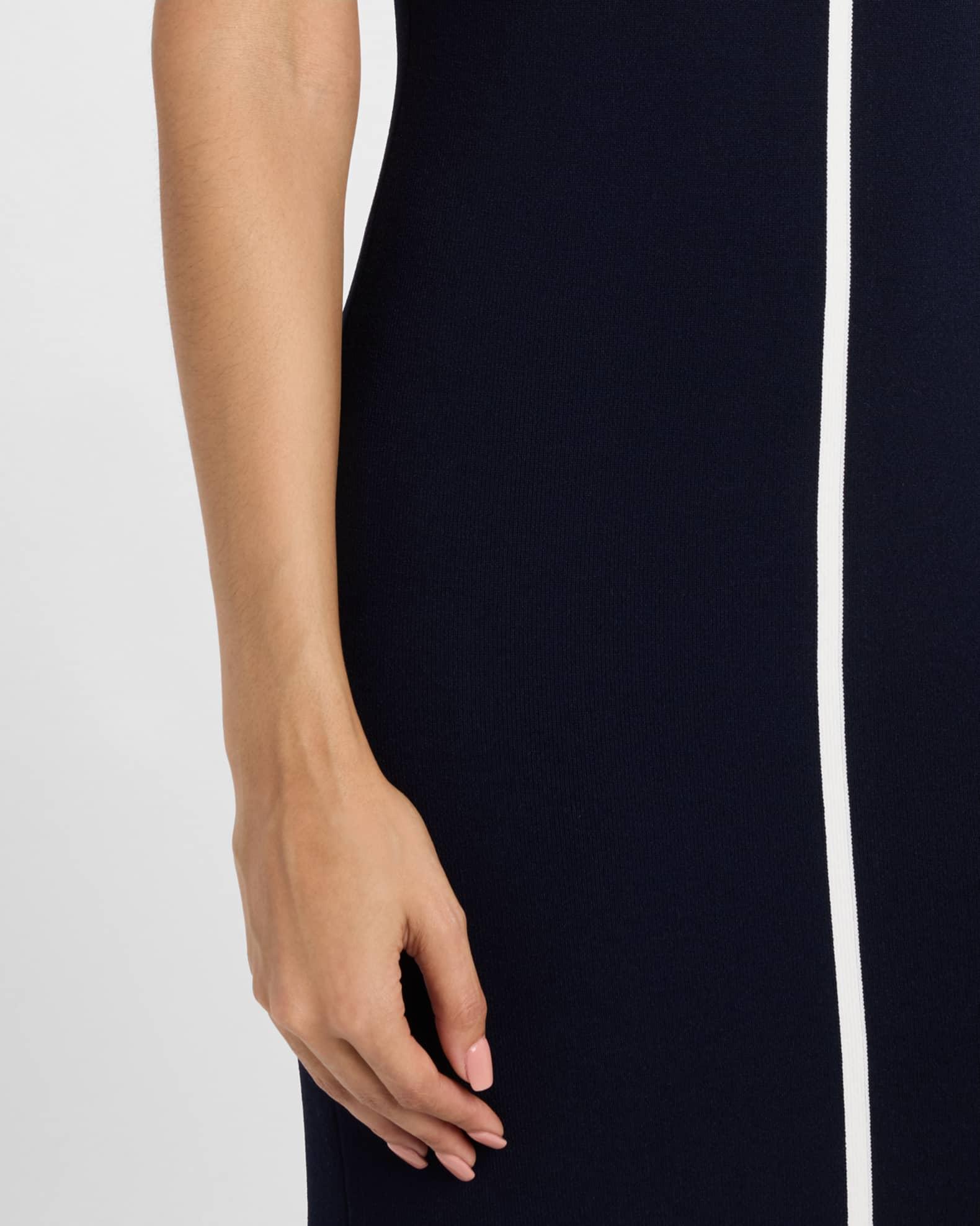 The Adrianna Contrast-Stripe Midi Sweater Dress Product Image