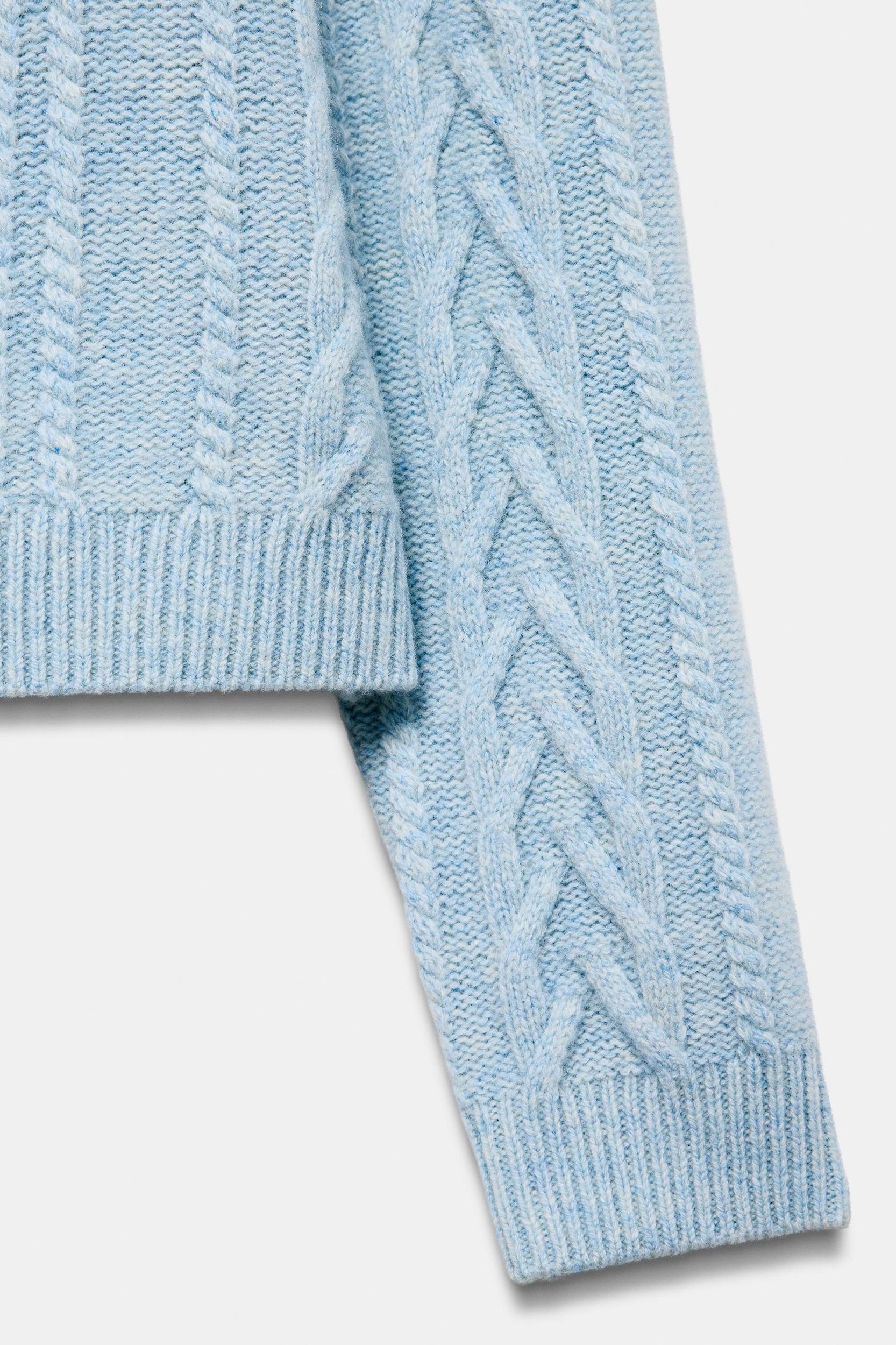 80% WOOL CABLE-KNIT JUMPER SKI COLLECTION Product Image
