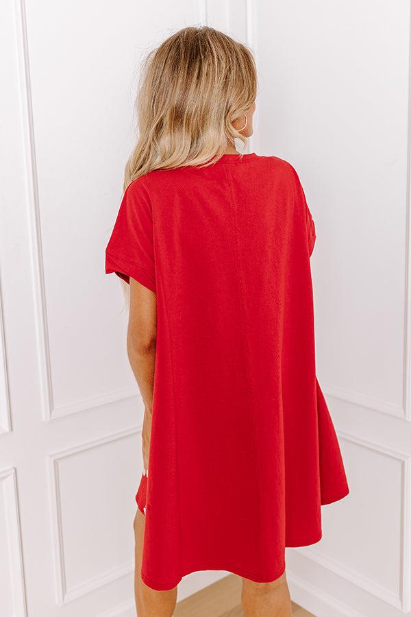 School Spirit Sequin Embroidered Mini Dress in Arkansas Product Image