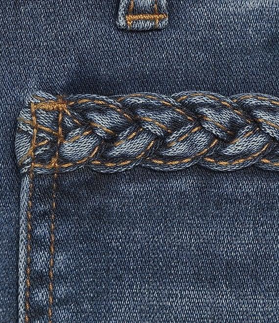 KUT from the Kloth Meg Braided Patch Pocket High Rise Wide Leg Ankle Jeans Product Image