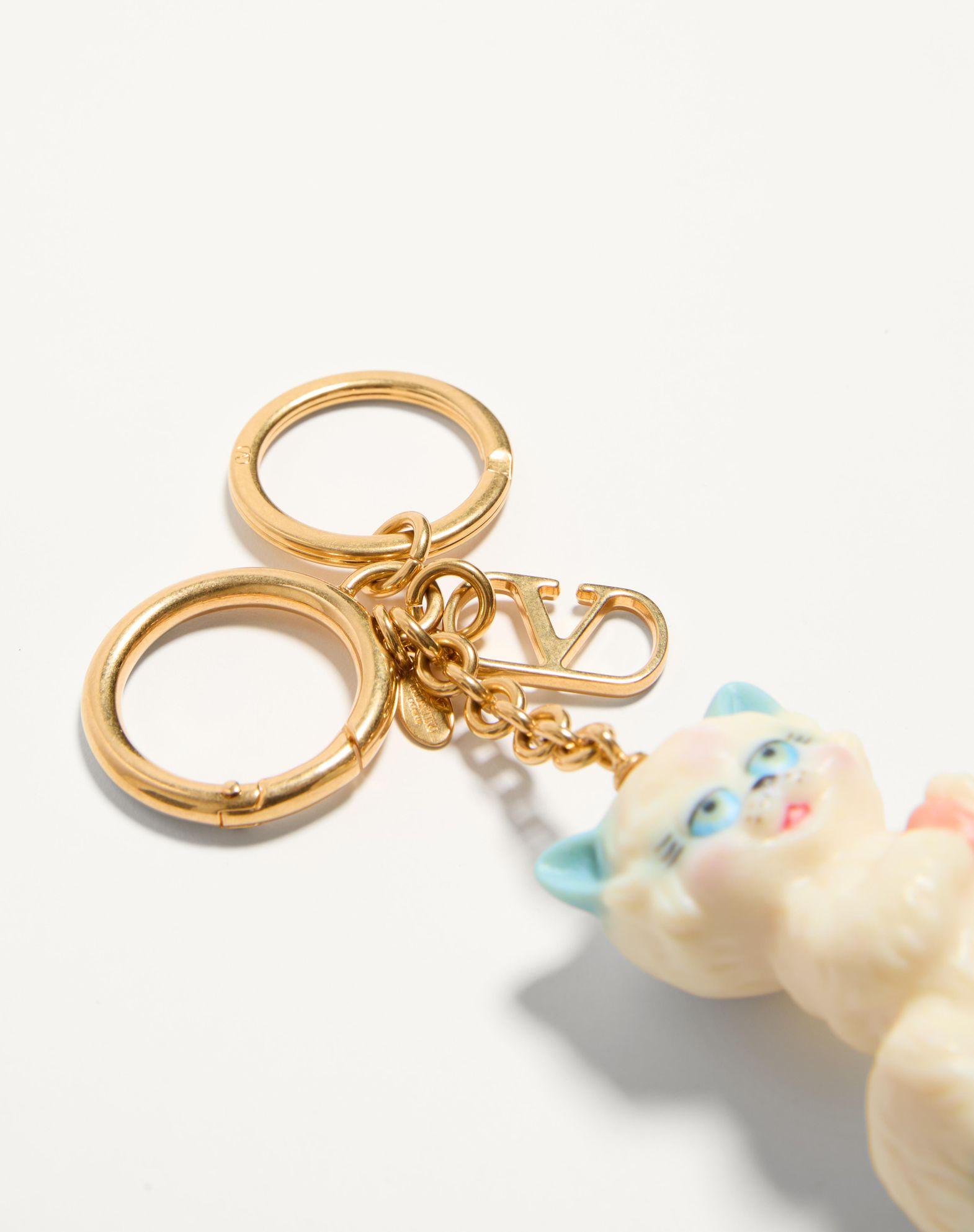 Valentino Garavani Le Chat De La Maison Nylon Bag Charm With Key Ring Product Image