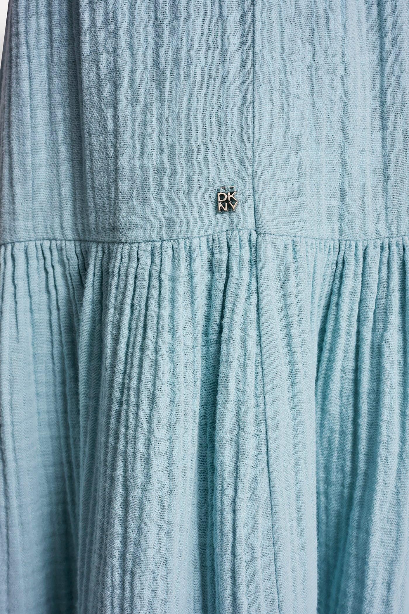 SMOCKED WAIST MAXI TIERED SKIRT Product Image