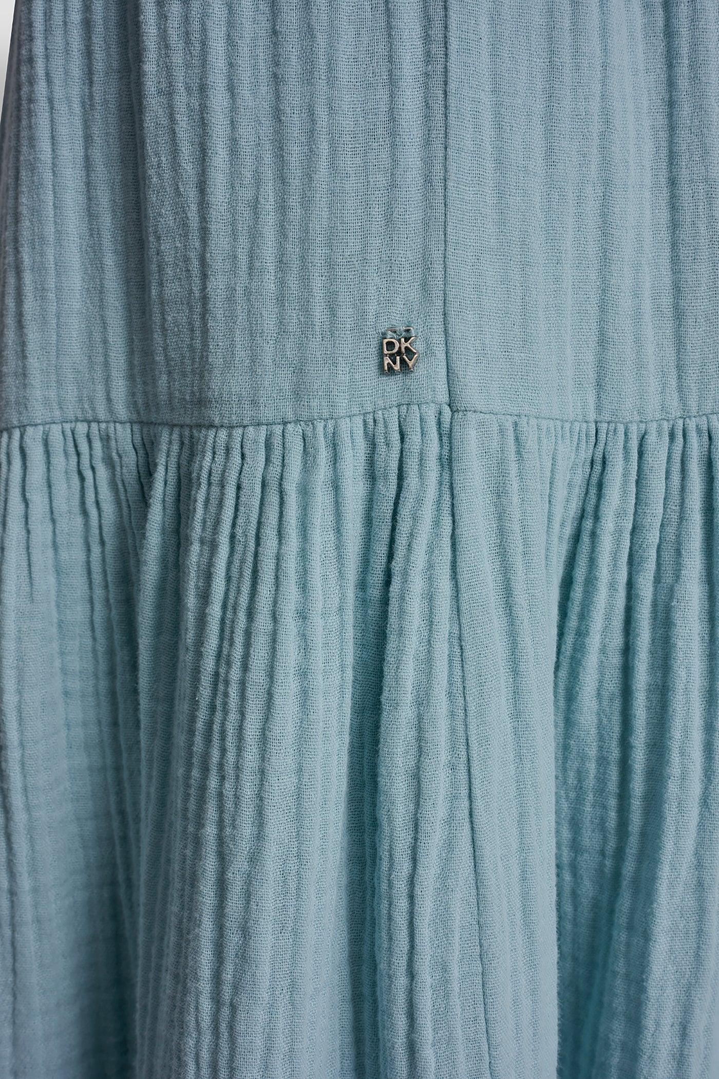 SMOCKED WAIST MAXI TIERED SKIRT Product Image