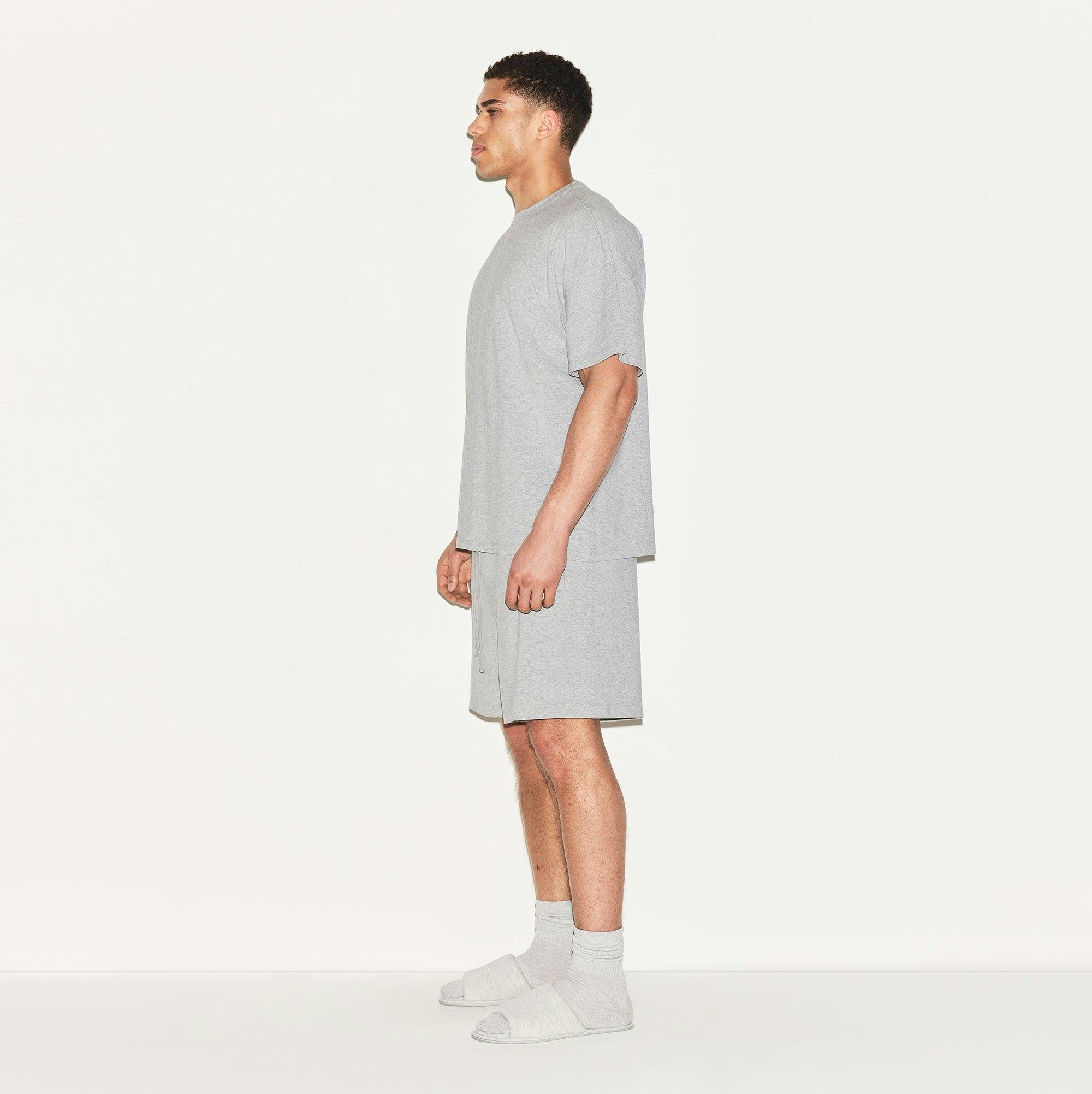 JERSEY LOUNGE MENS OVERSIZED T-SHIRT | HEATHER GREY Product Image