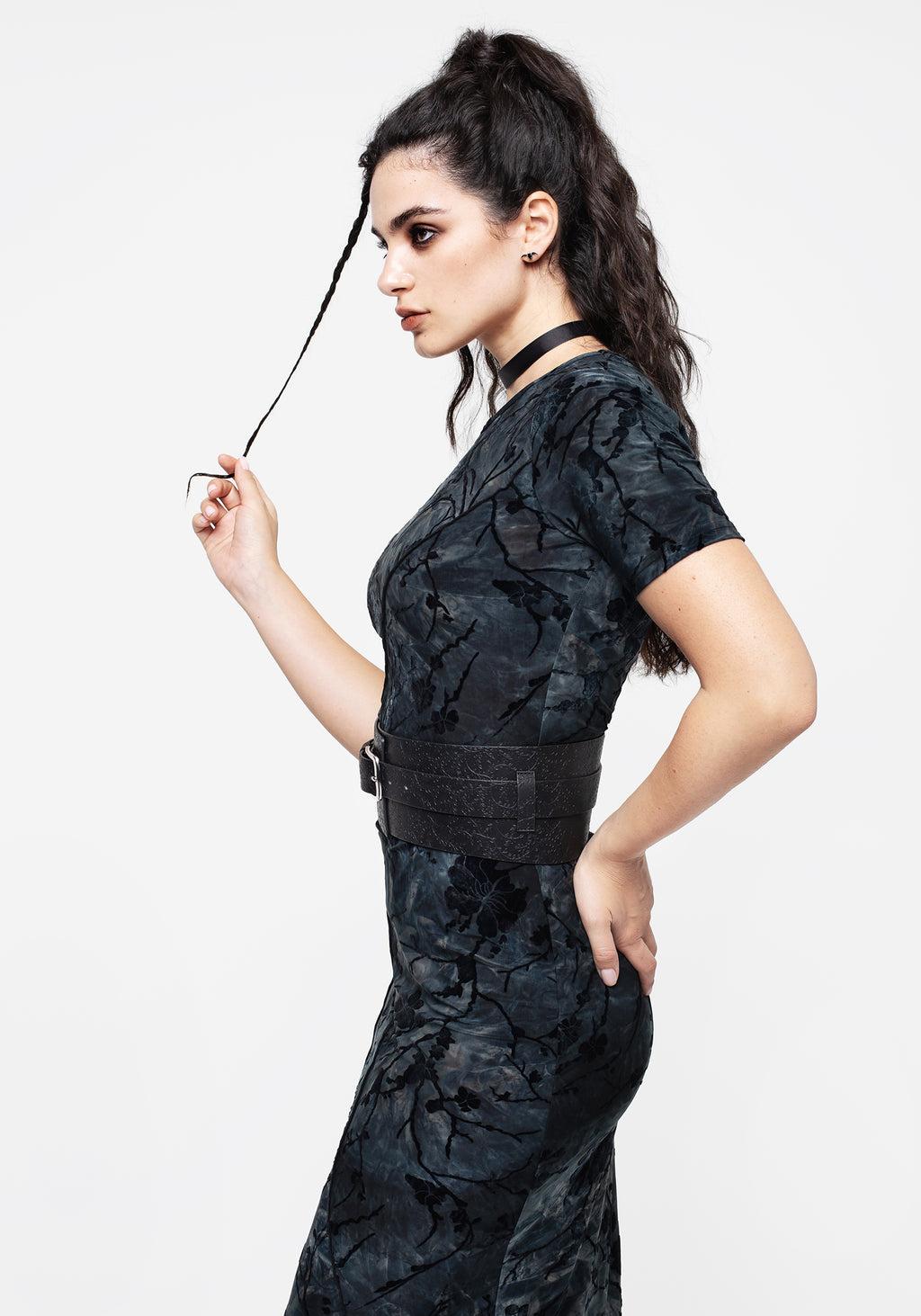 Bathory Floral Embossed Waist Belt Product Image