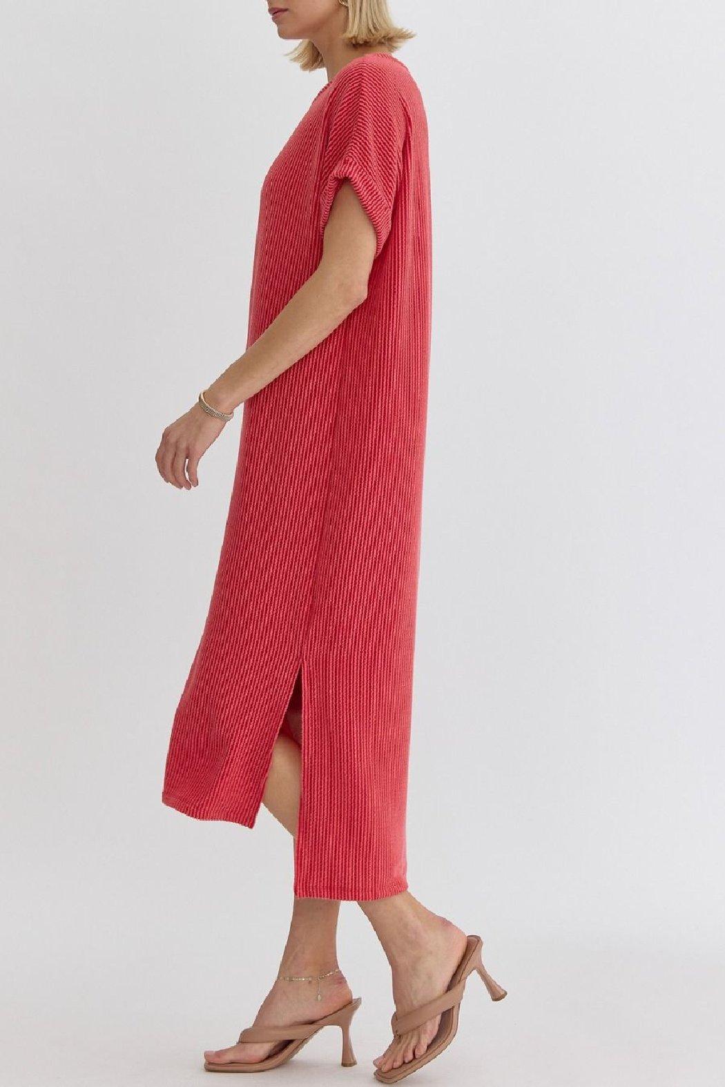 Ribbed Midi Dress Product Image