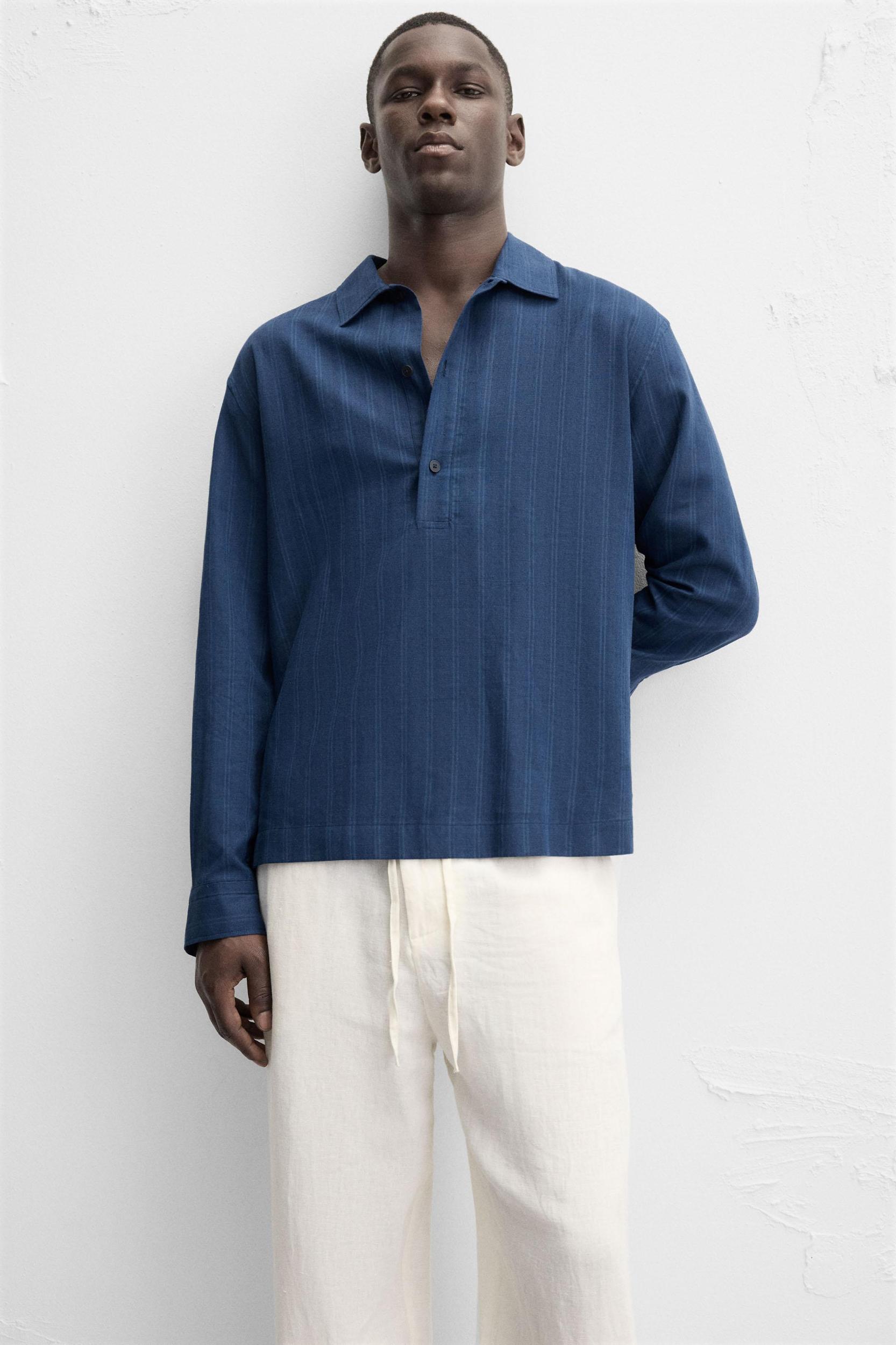 STRIPED POLO SHIRT Product Image