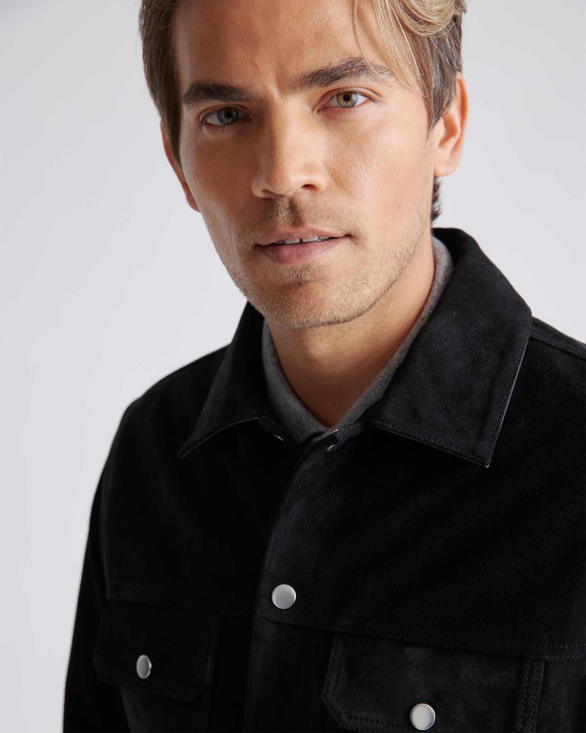 Quince | Men's Italian Suede Trucker Jacket Size XL, Suede Leather Product Image