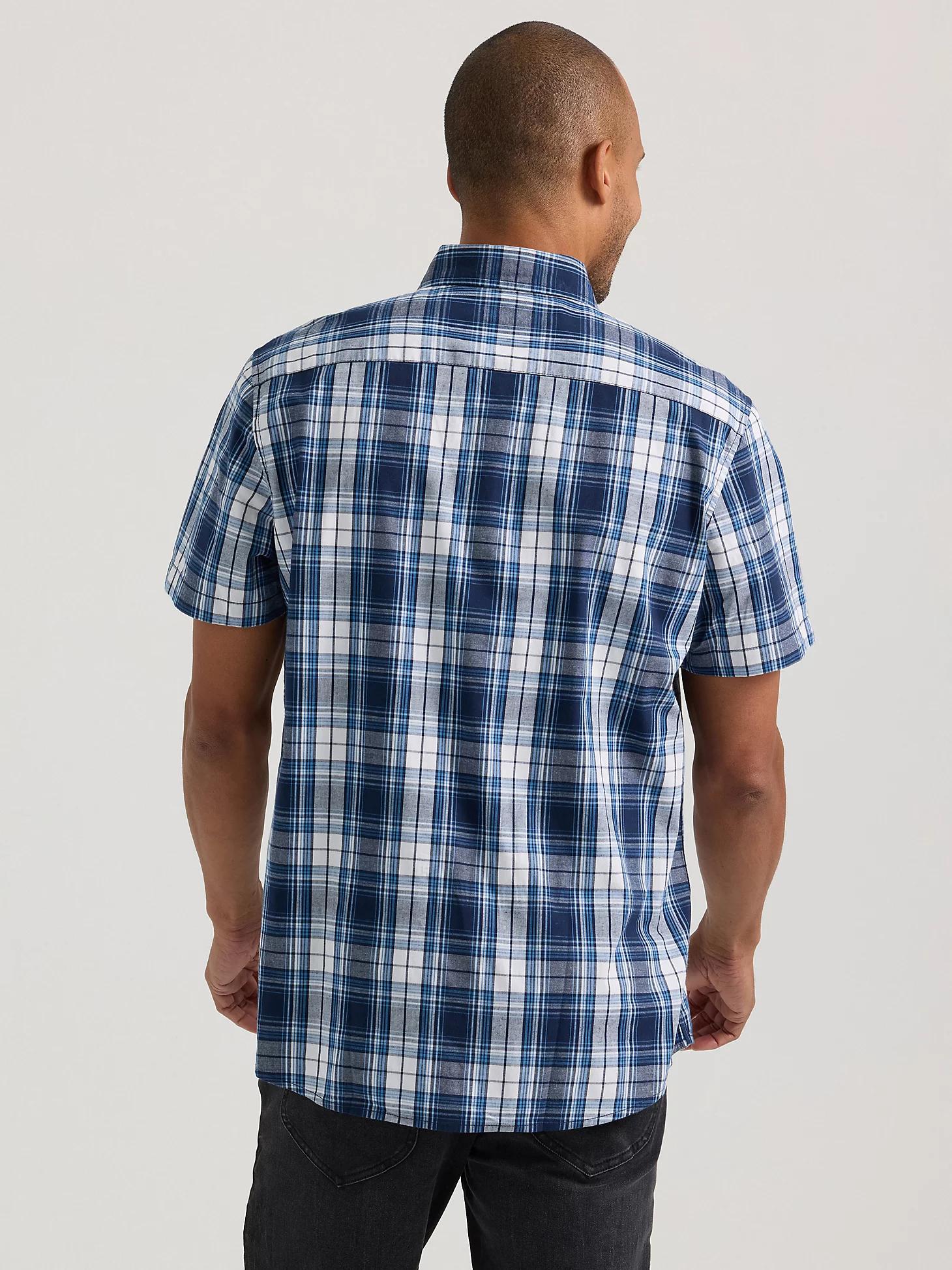 Men's Short Sleeve Madras Plaid Button Down Shirt | Men's Tops & Tees | Lee® Product Image