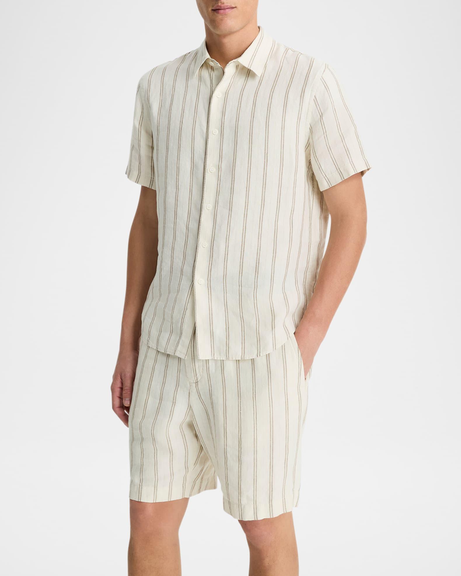 Men's Classic Striped Sport Shirt Product Image