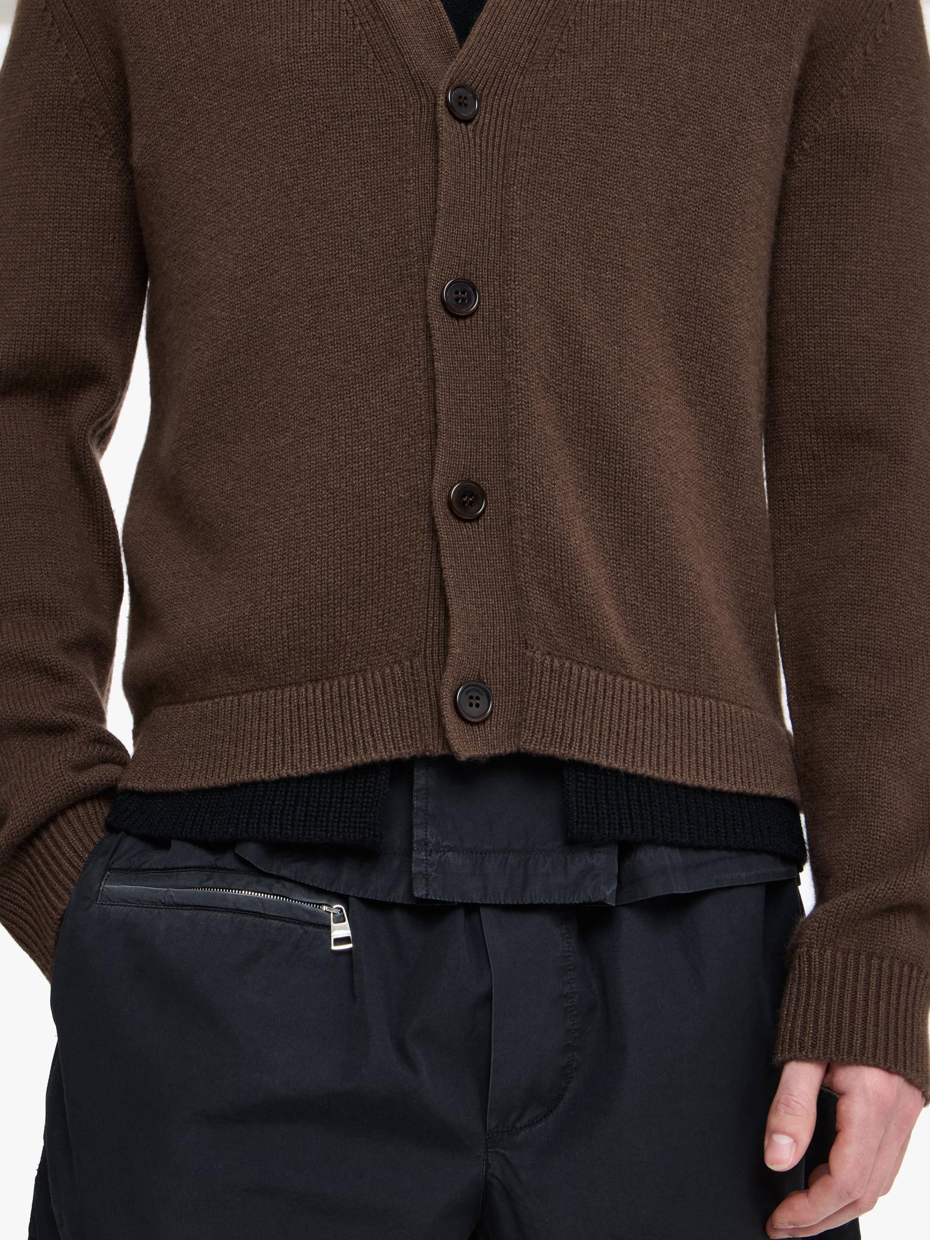 CONTRAST LAYERED CARDIGAN Product Image