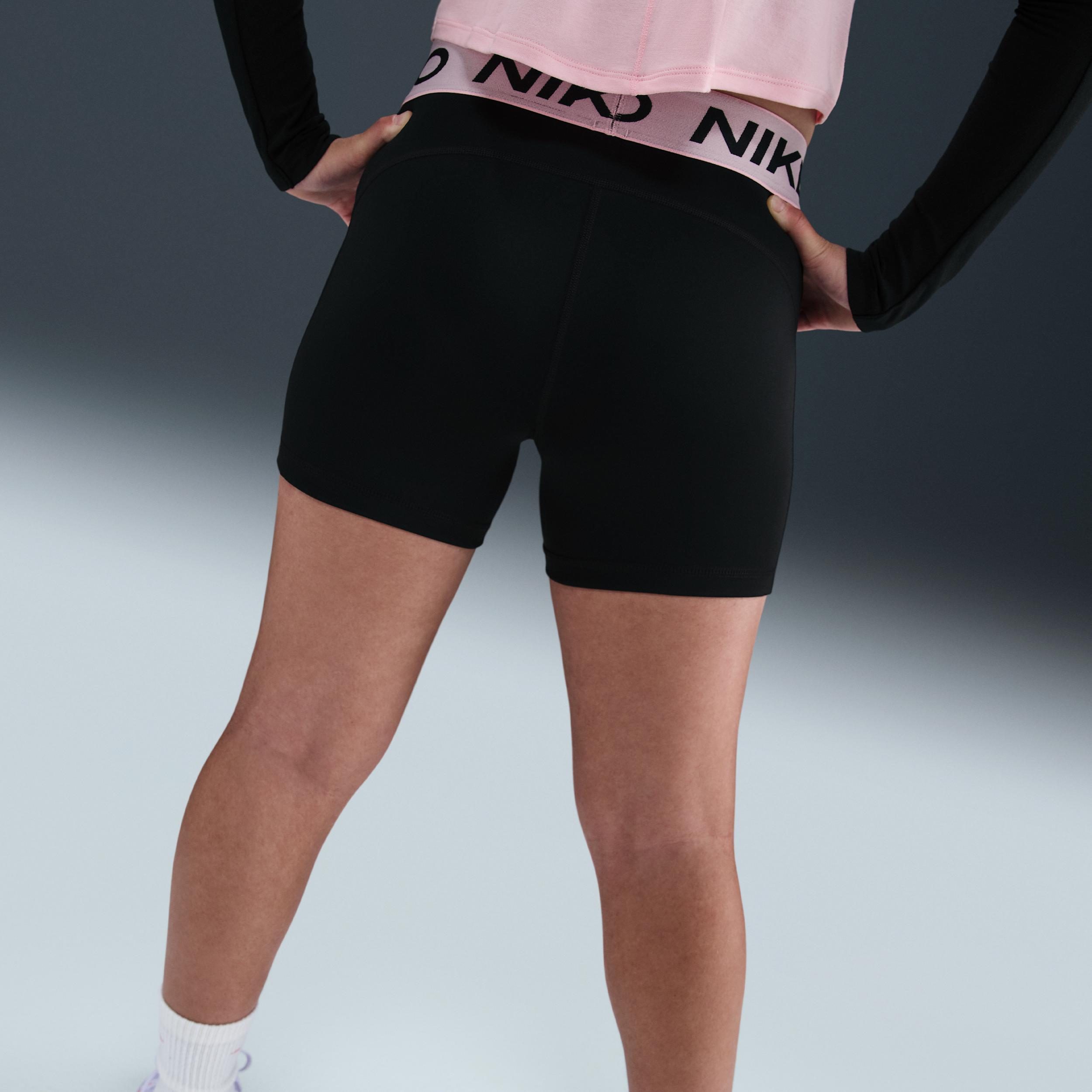 Womens Nike Pro Girls Dri-FIT Shorts (Extended Size) | DM8439-018 Product Image