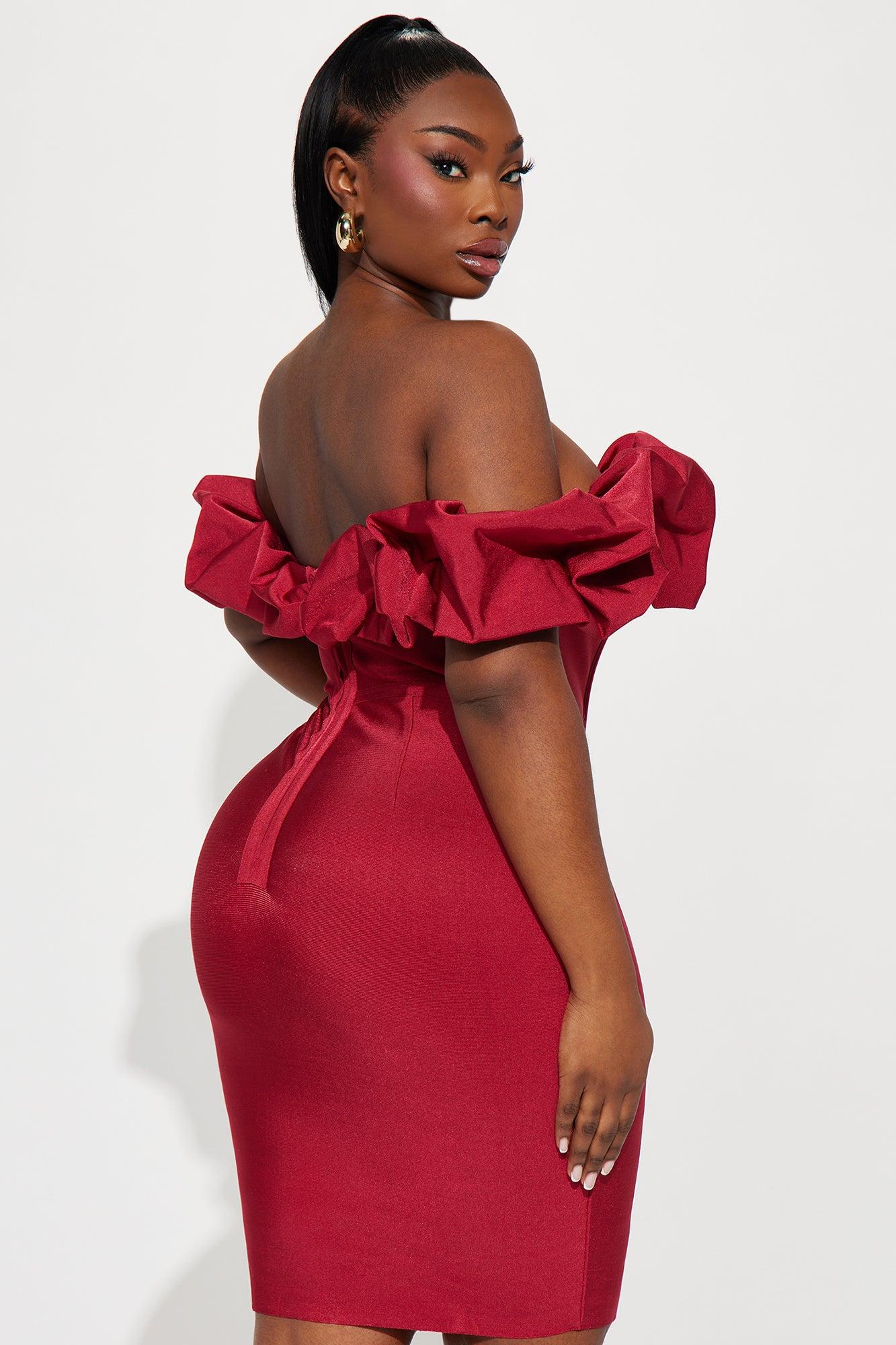 Belinda Bandage Mini Dress - Red Product Image